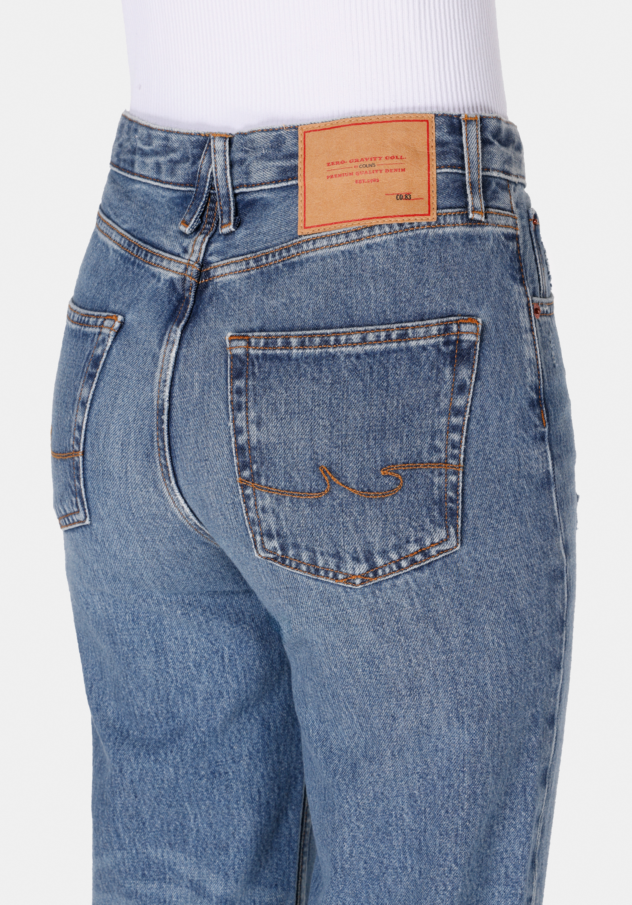 884 Lauren Straight Fit   Kadın Mavi Jean Pantolon Cl1074520