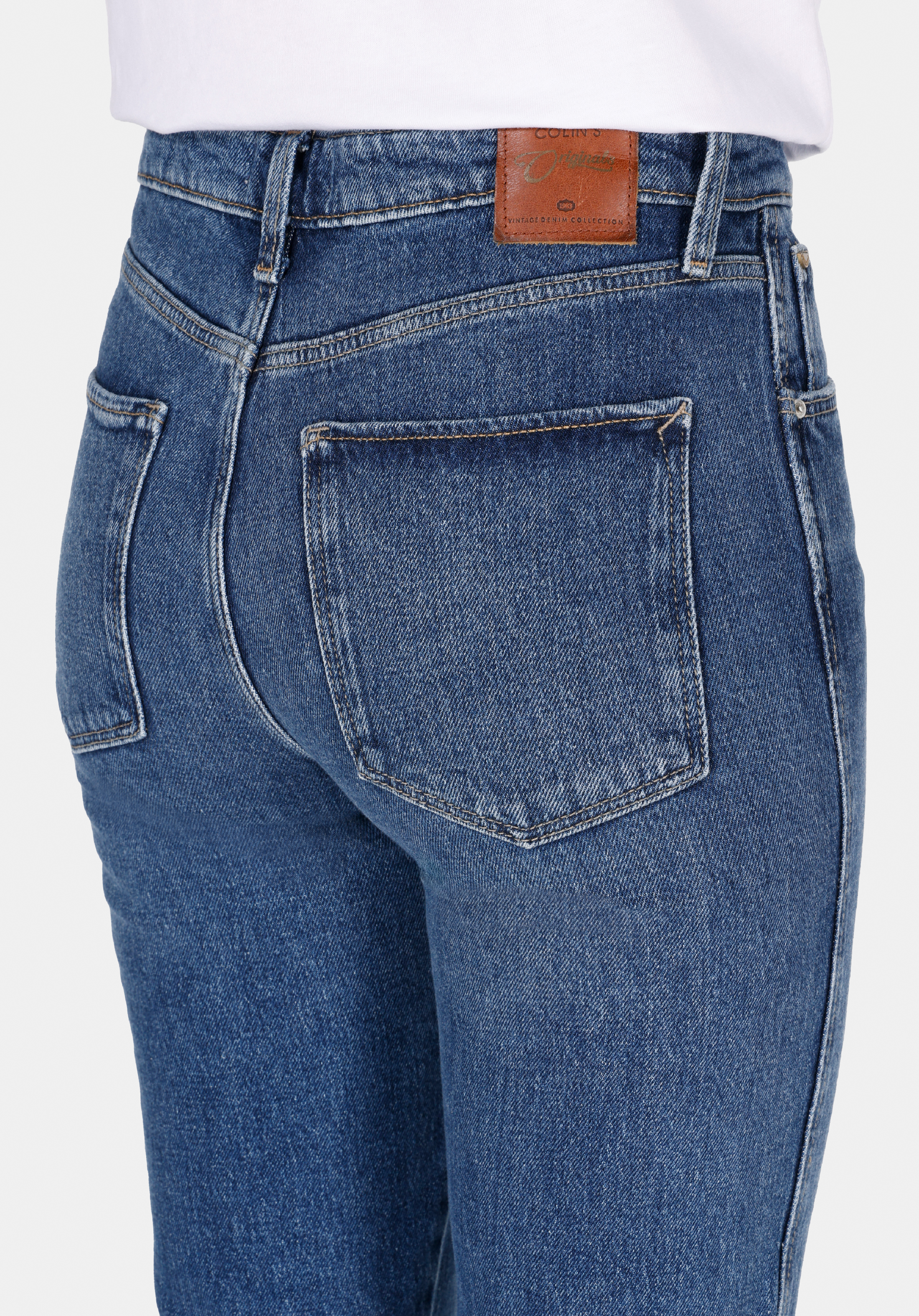 891 Maya Slim Fit Orta Bel Daralan Paça Kadın Mavi Jean Pantolon Cl1072263