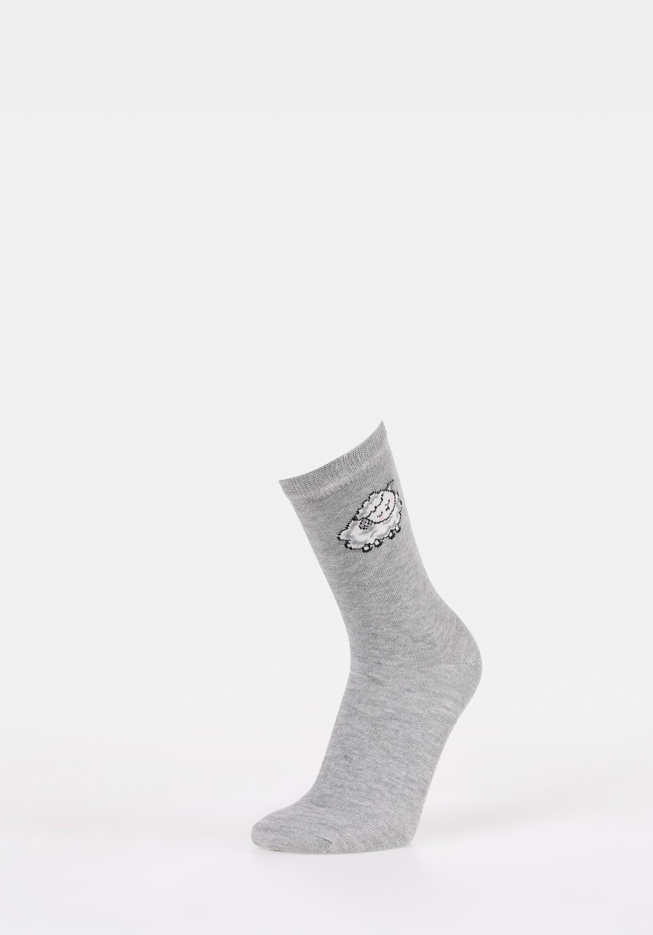 Kadın Gri Çorap