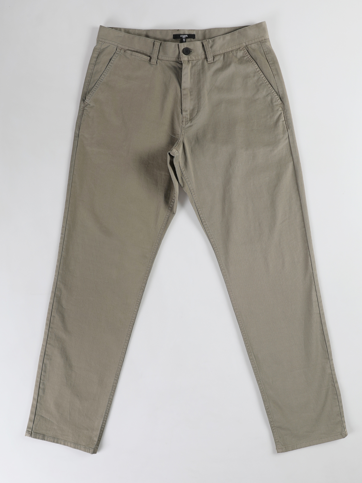 Regular Fit Orta Bel Düz Paça Erkek Yeşil  Pantolon
