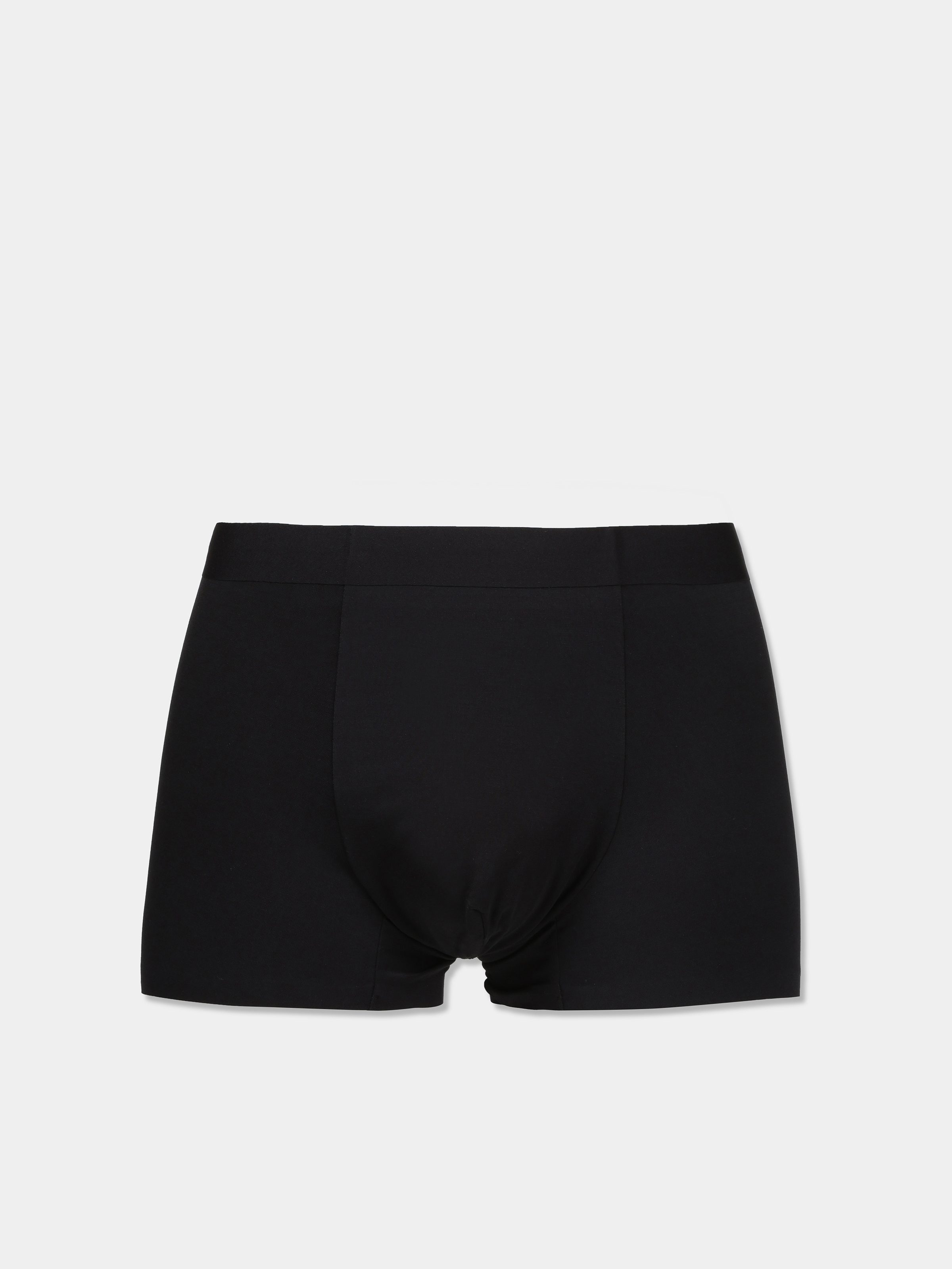 Modern Fit Düz Erkek Siyah Boxer