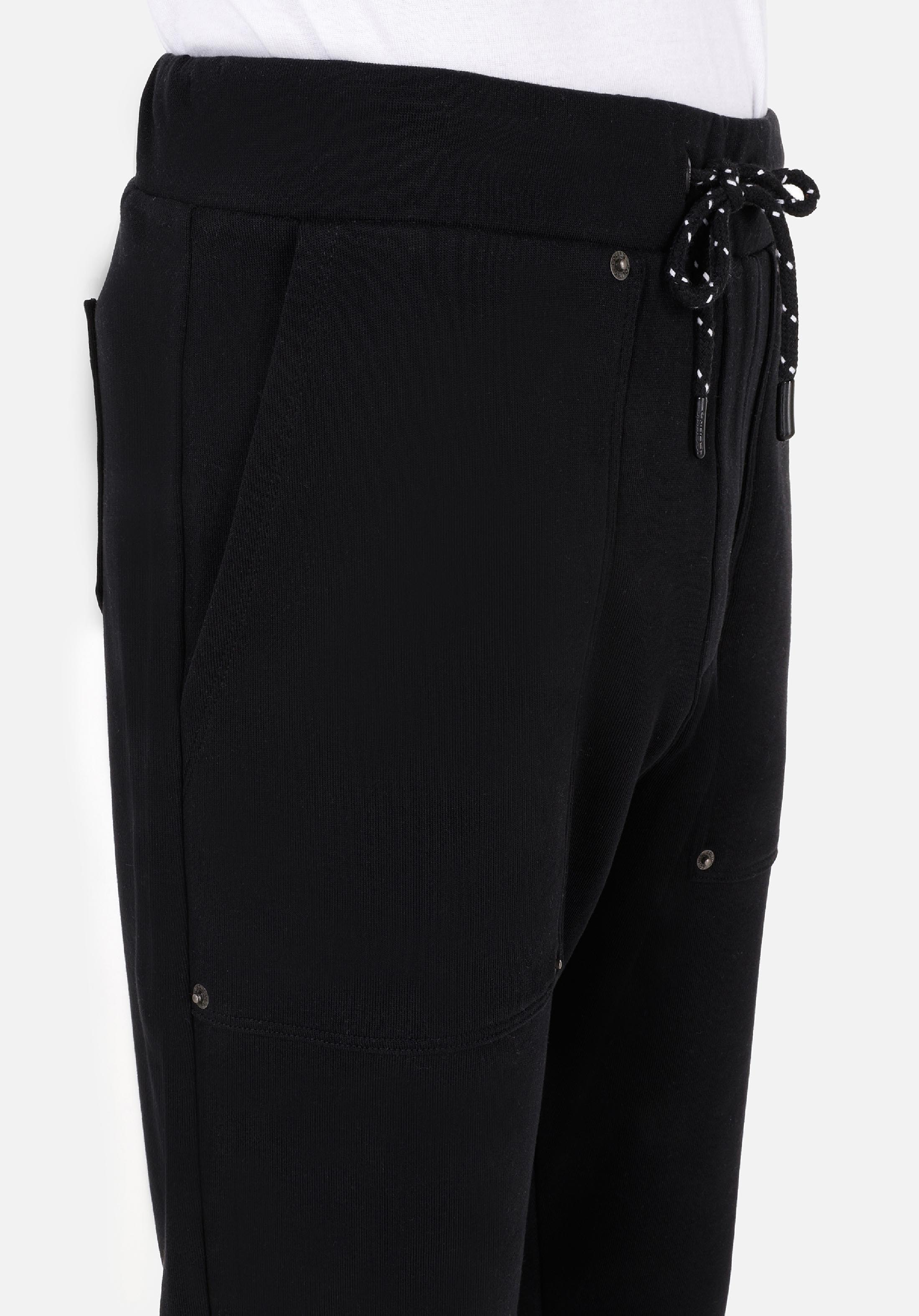 Slim Fit Orta Bel  Erkek Siyah Eşofman Altı