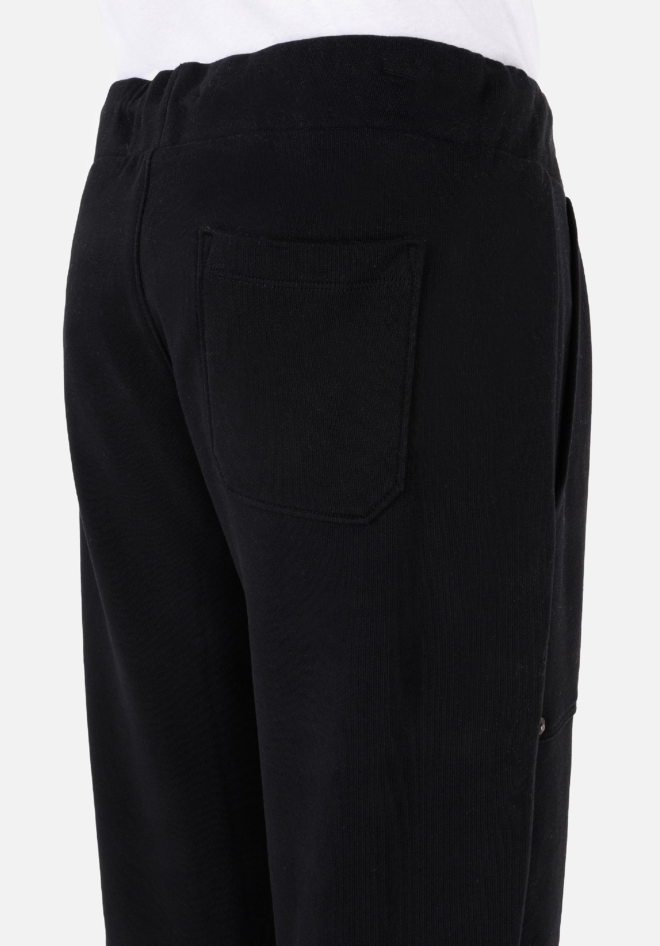 Slim Fit Orta Bel  Erkek Siyah Eşofman Altı