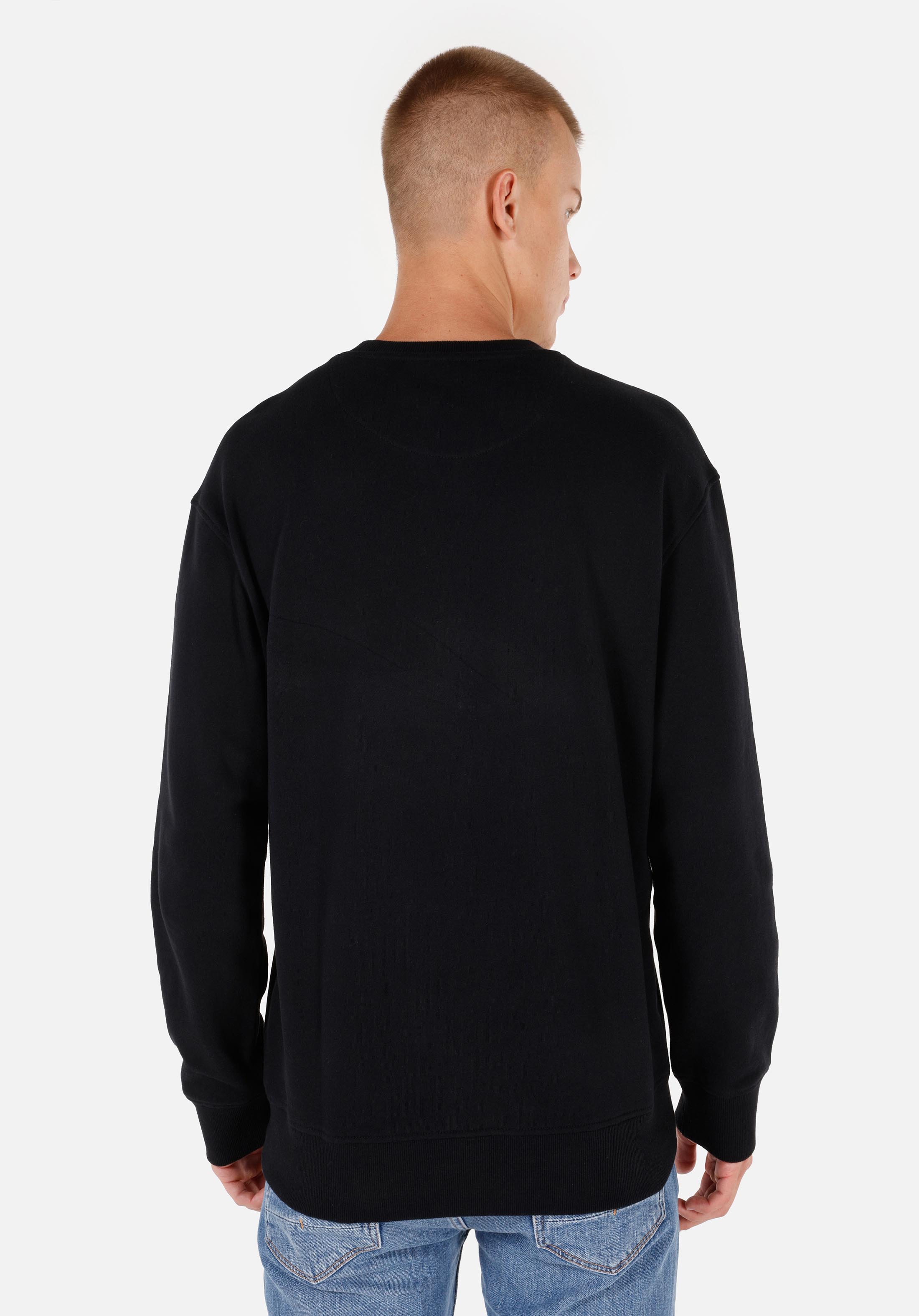 Comfort Fit   Erkek Siyah Sweatshirt