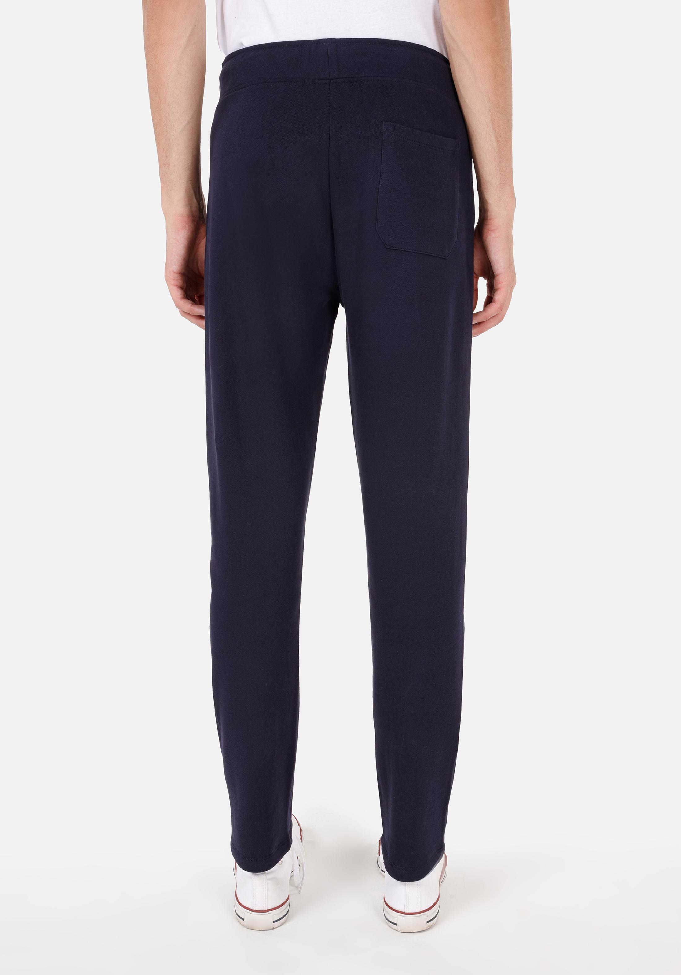 Slim Fit Orta Bel Düz Erkek Lacivert Eşofman Altı