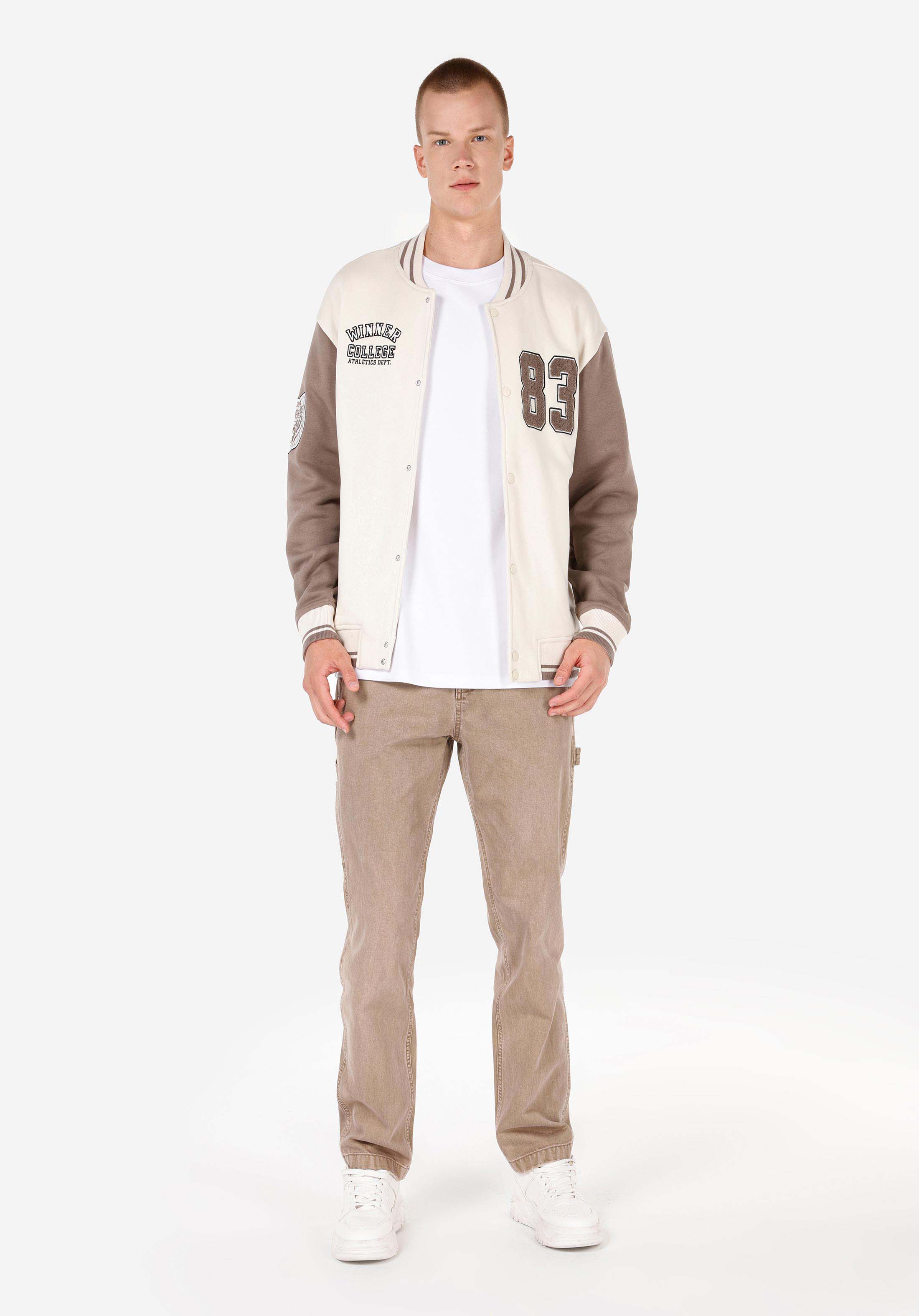 Regular Fit    Erkek Ekru Ceket