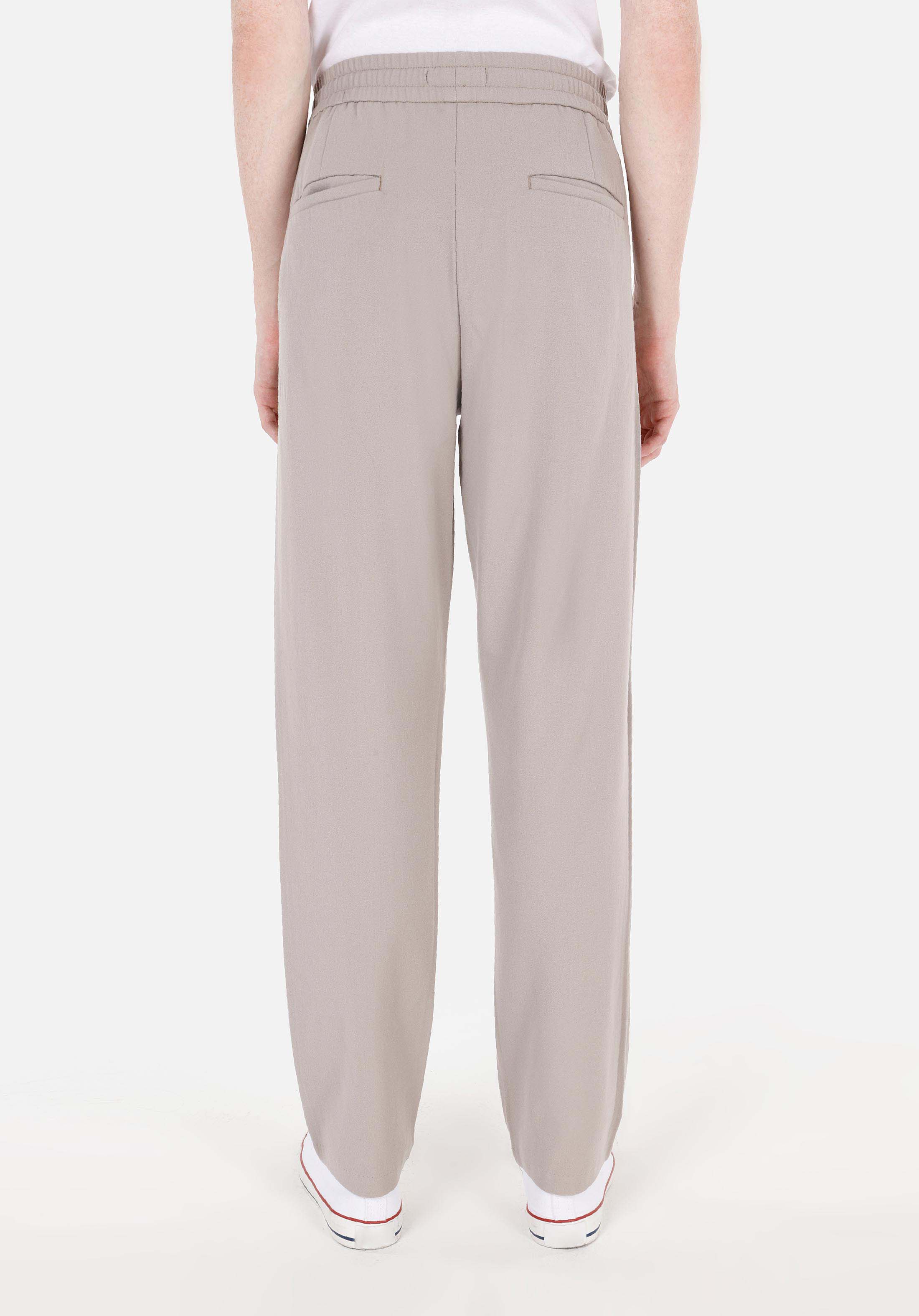 Regular Fit Orta Bel Düz Paça Erkek Bej  Pantolon