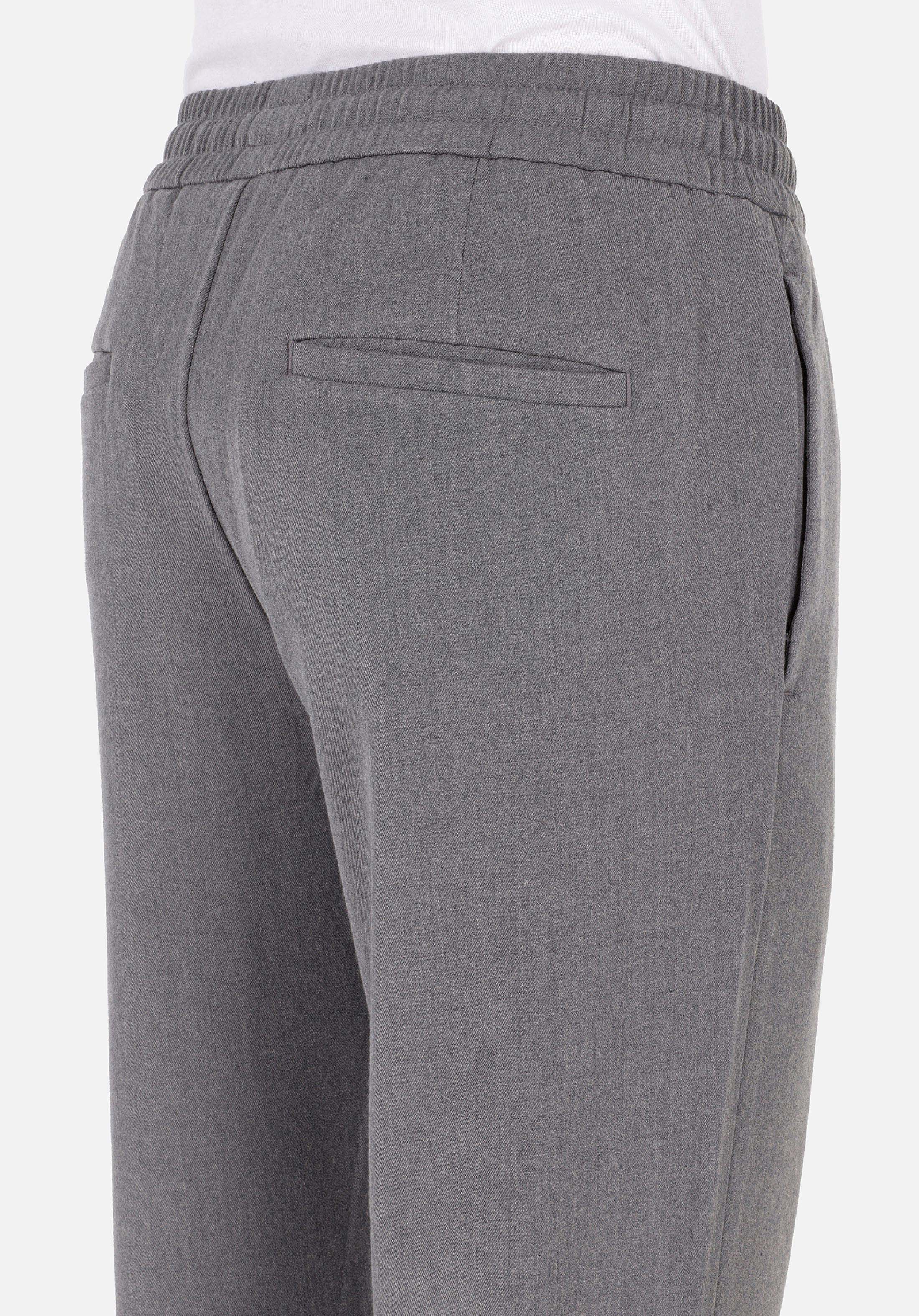 Regular Fit Orta Bel Düz Paça Erkek Gri  Pantolon