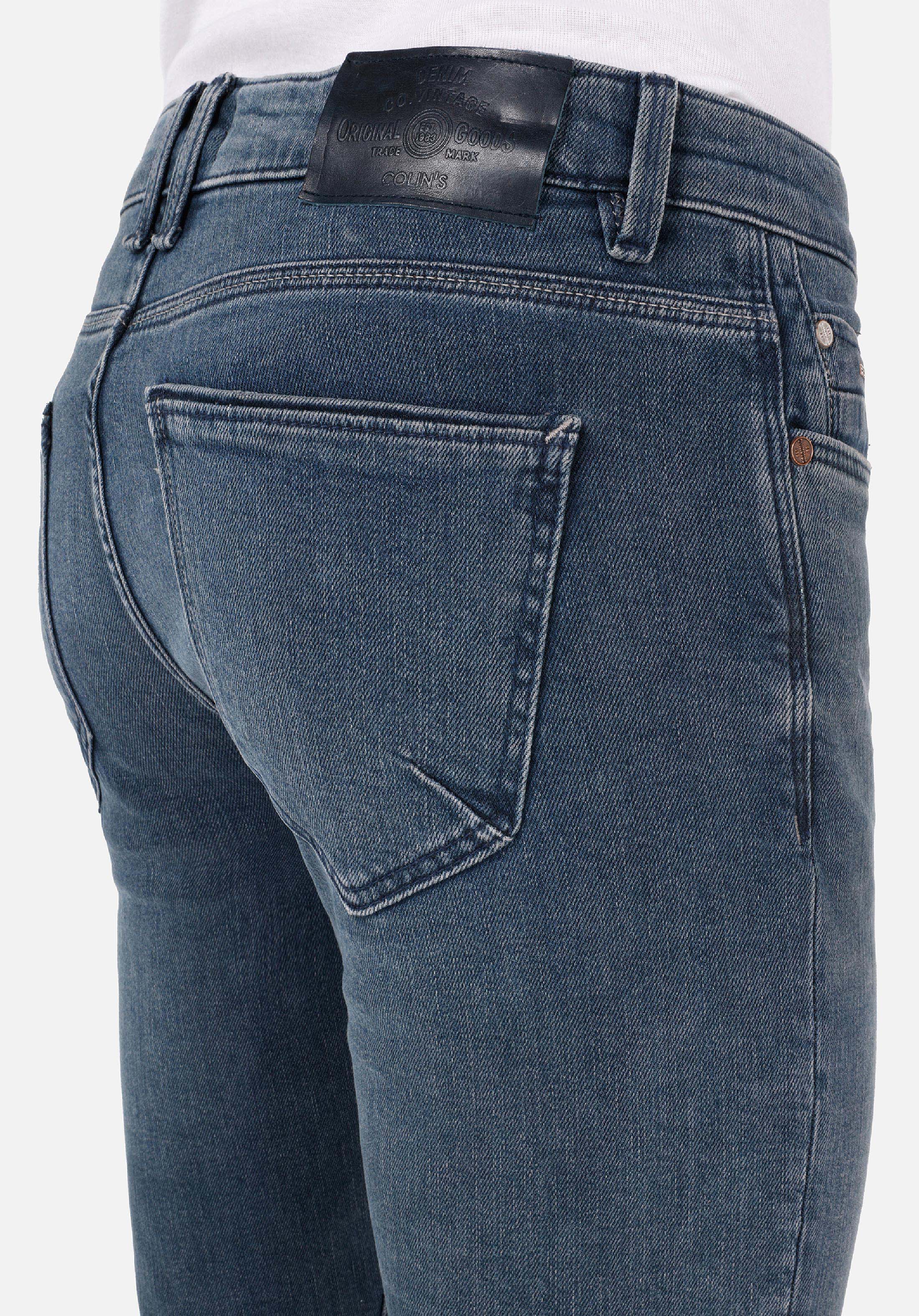 Slim Fit Düşük Bel Dar Paça Erkek Koyu İndigo Jean Pantolon