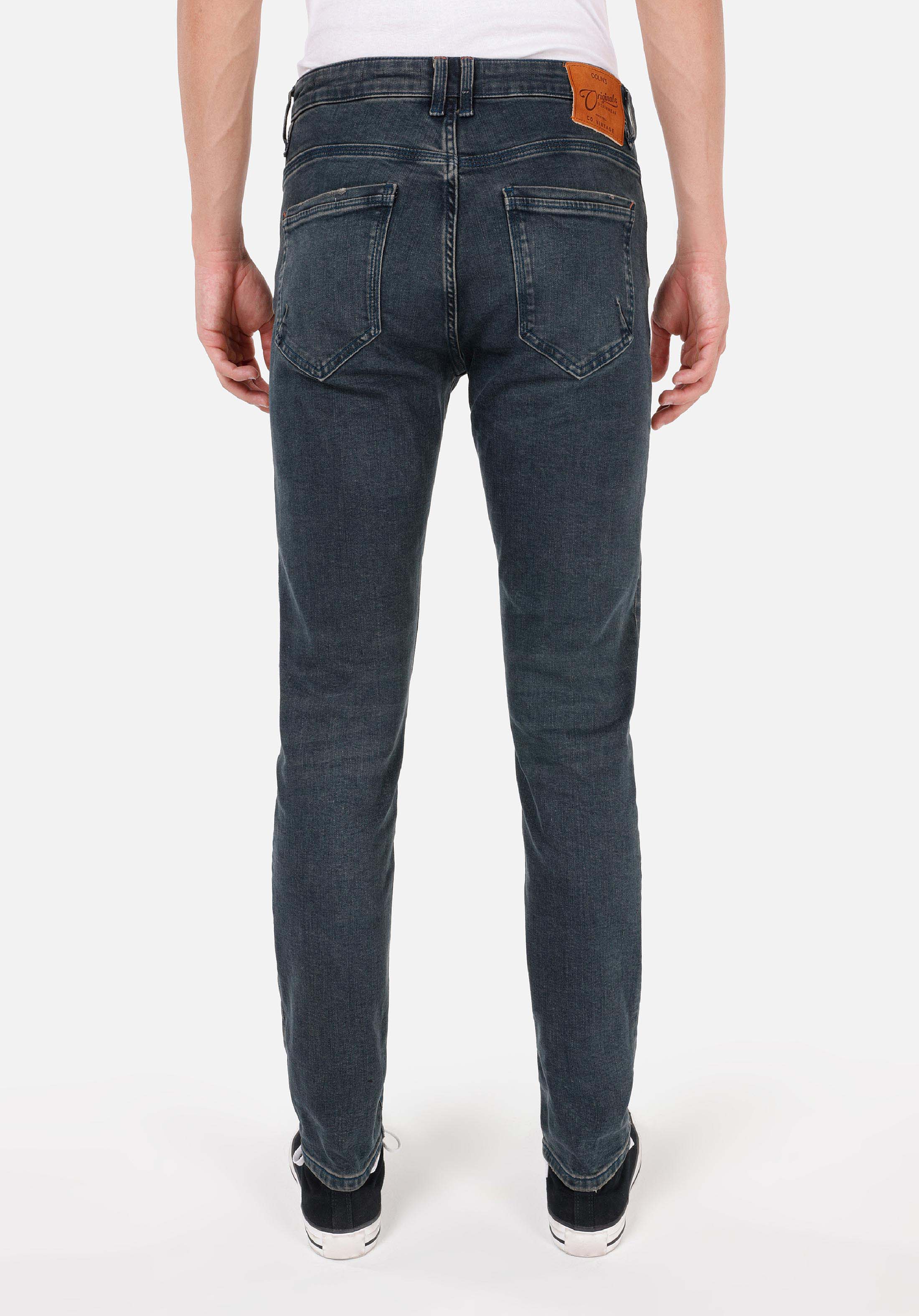 Slim Fit Düşük Bel Dar Paça Erkek Yeşil Jean Pantolon