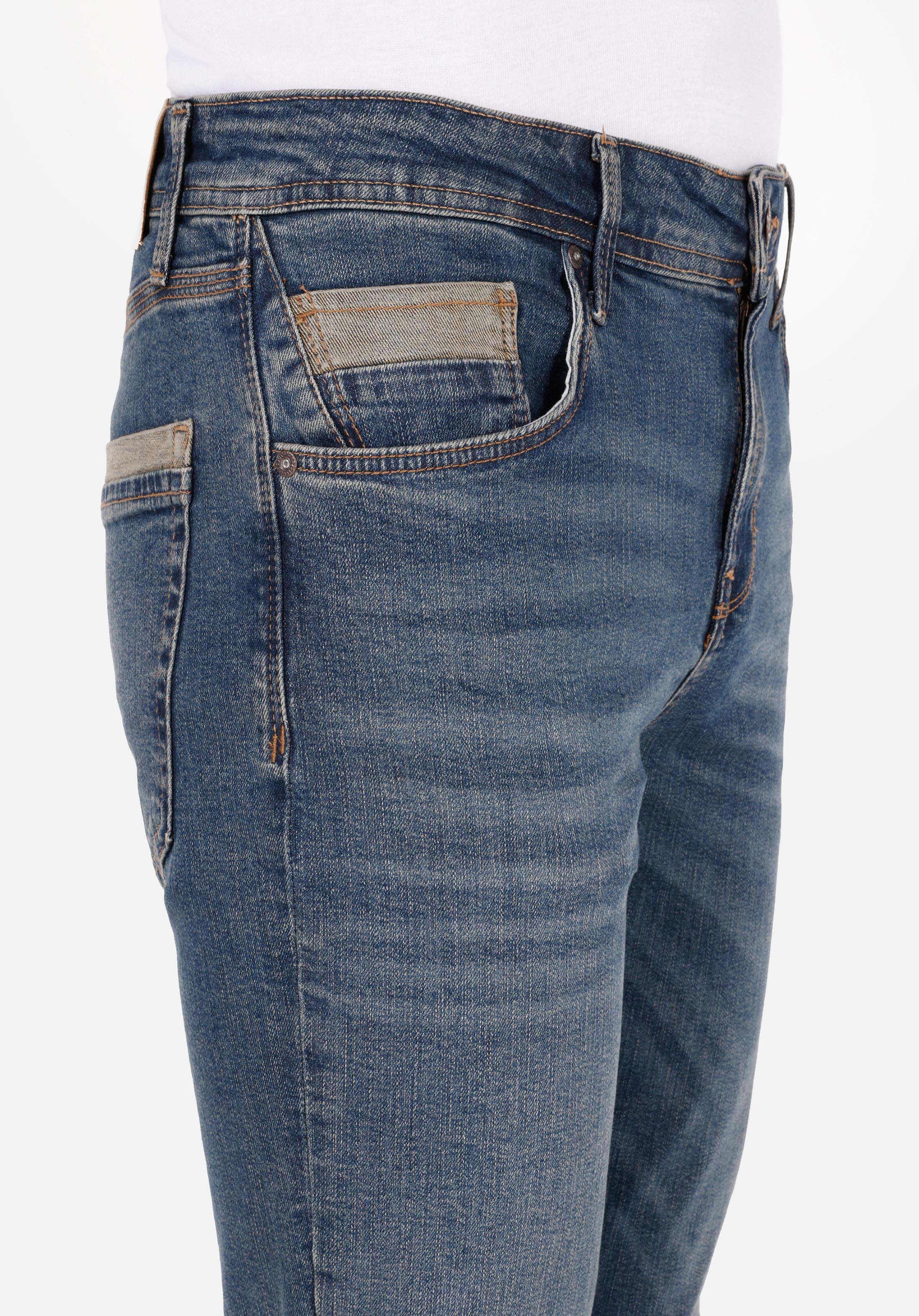 Straight Fit Düşük Bel Düz Paça Erkek İndigo Jean Pantolon