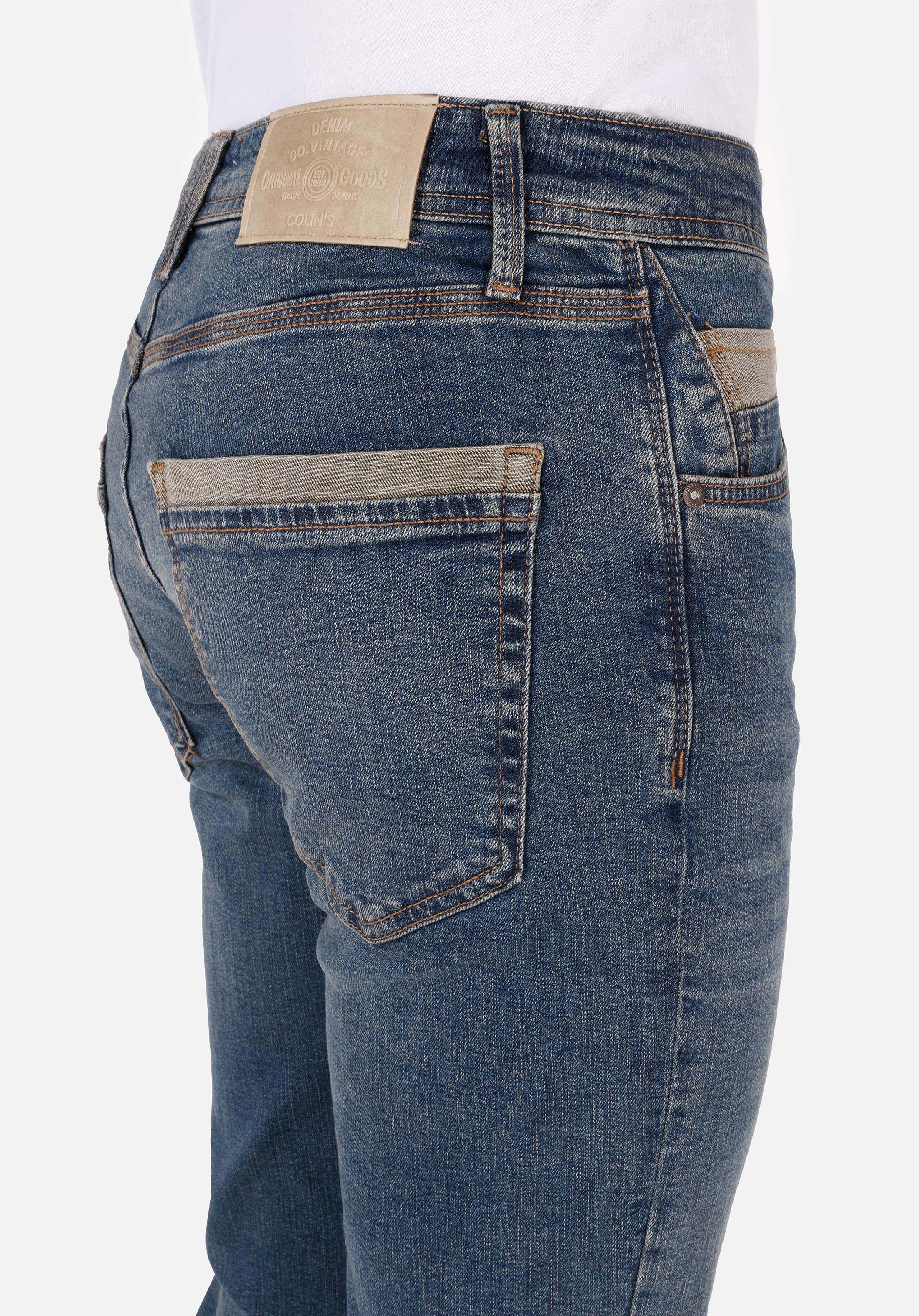 Straight Fit Düşük Bel Düz Paça Erkek İndigo Jean Pantolon