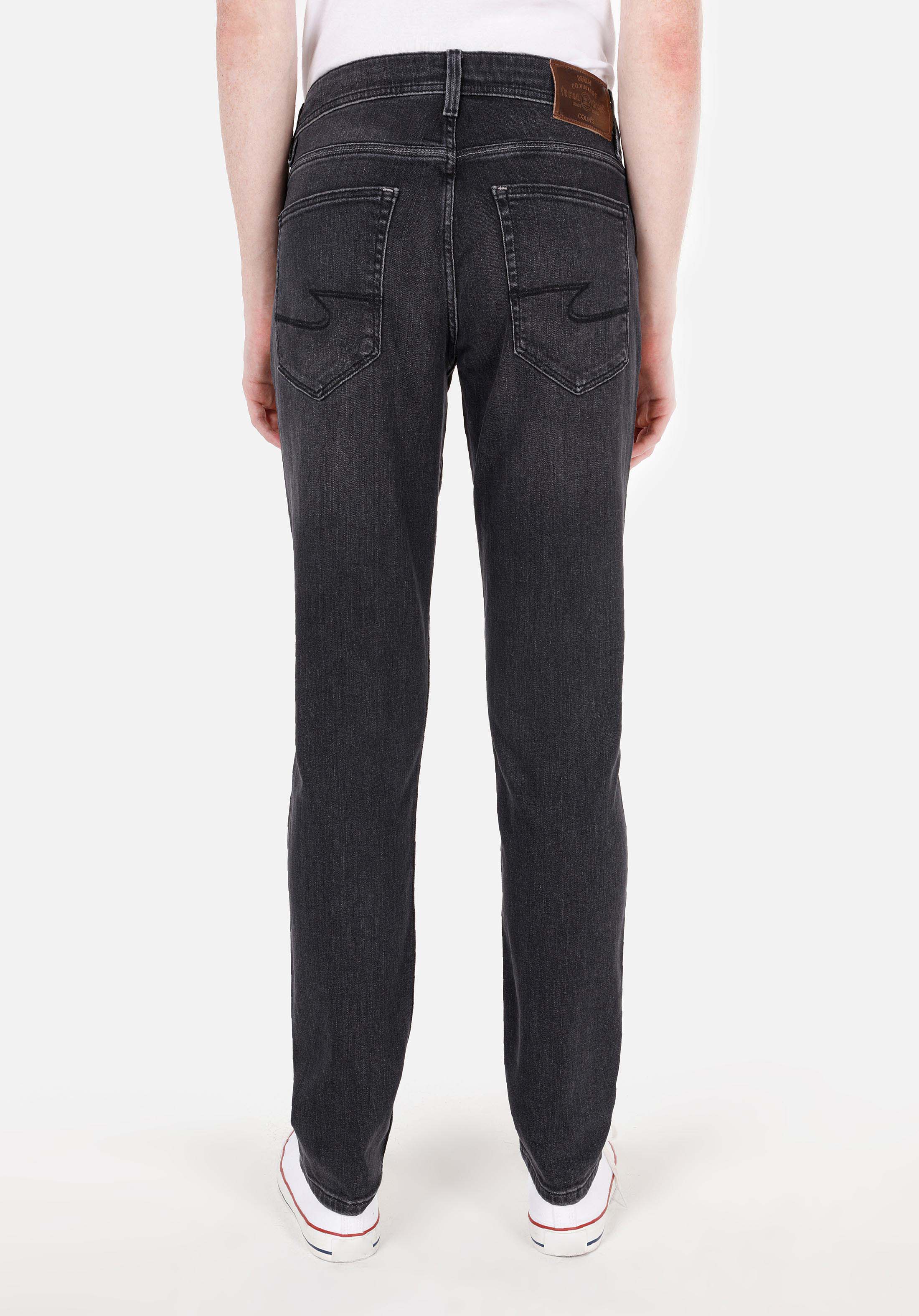 Straight Fit Düşük Bel Düz Paça Erkek Siyah Jean Pantolon