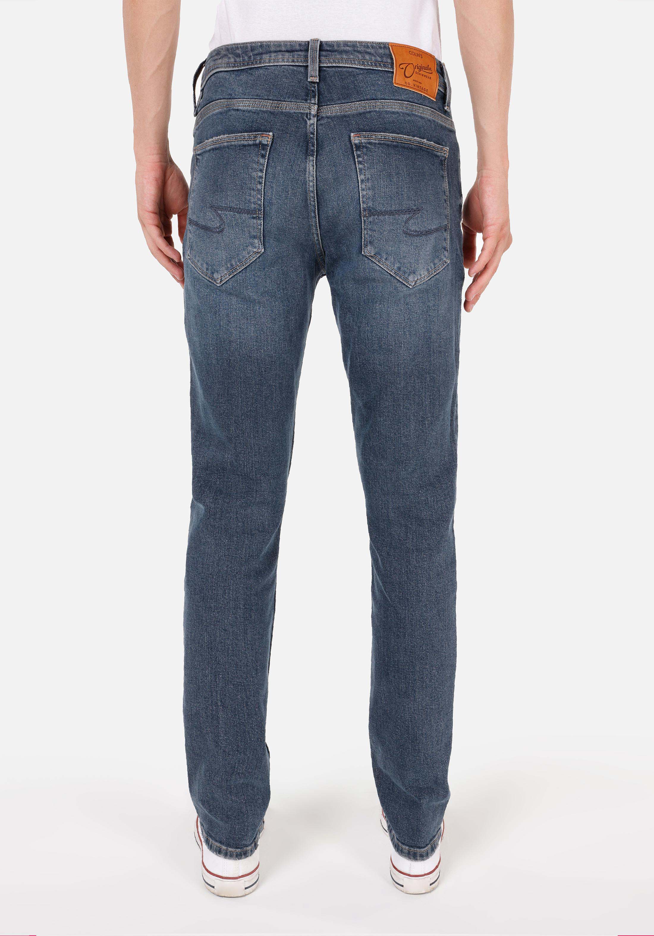 Straight Fit Düşük Bel Düz Paça Erkek İndigo Jean Pantolon