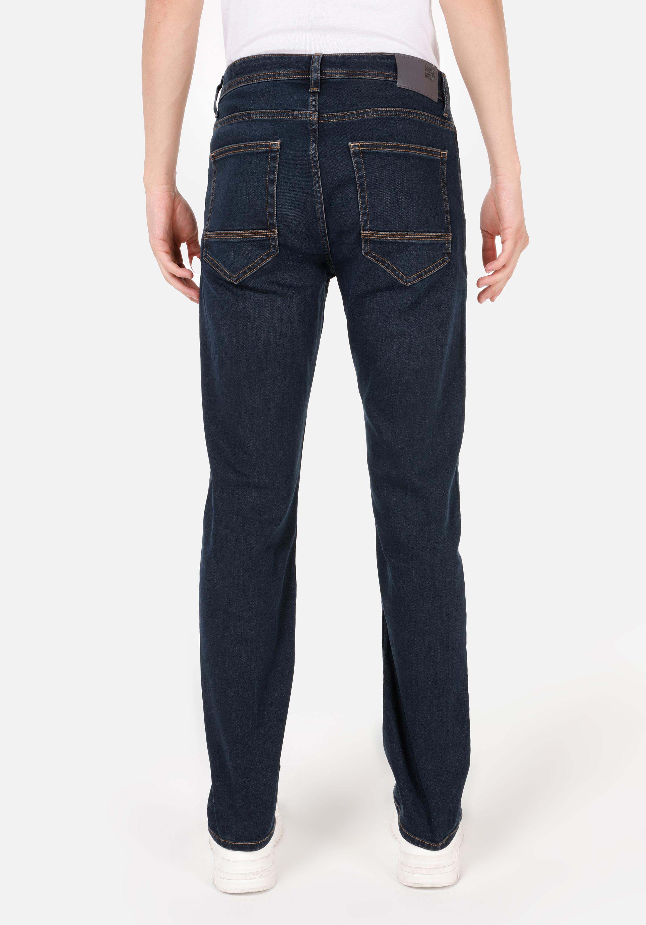 Regular Fit Orta Bel Düz Paça Erkek Koyu İndigo Jean Pantolon