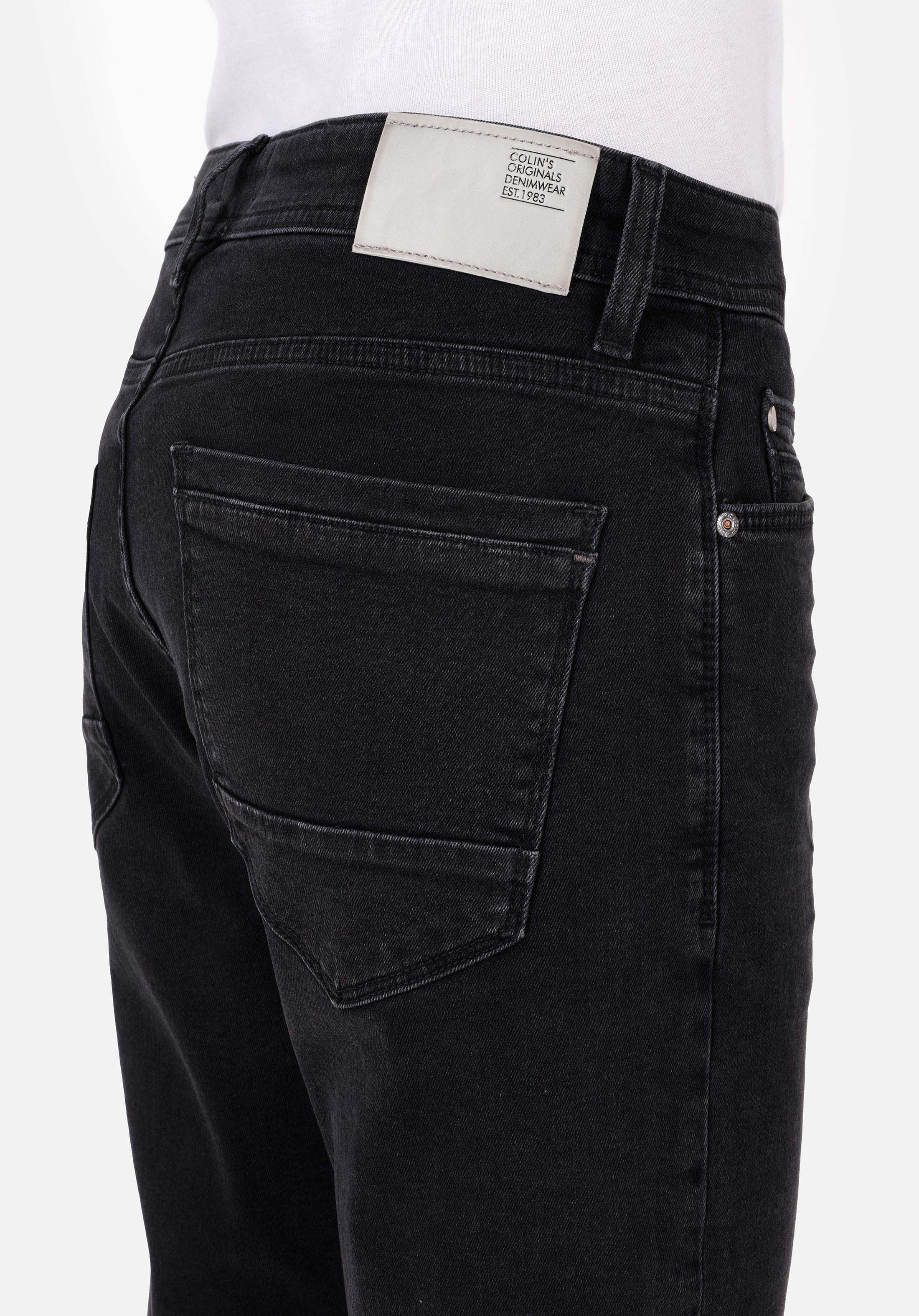 Regular Fit Orta Bel Daralan Paça Erkek Siyah Jean Pantolon