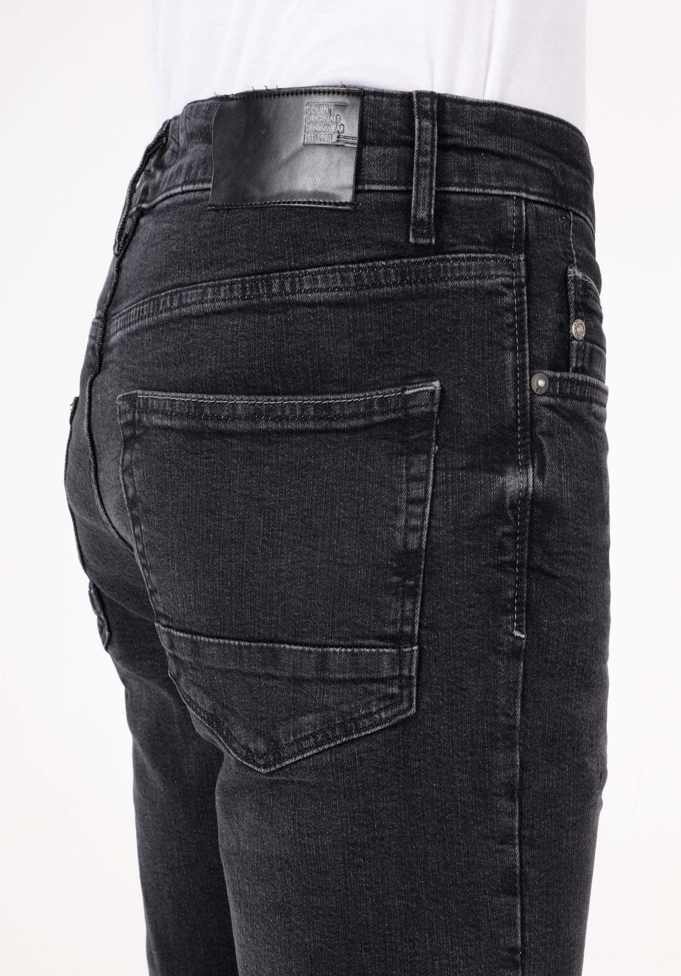 Skinny Fit Yüksel Bel Dar Paça Erkek Siyah Jean Pantolon