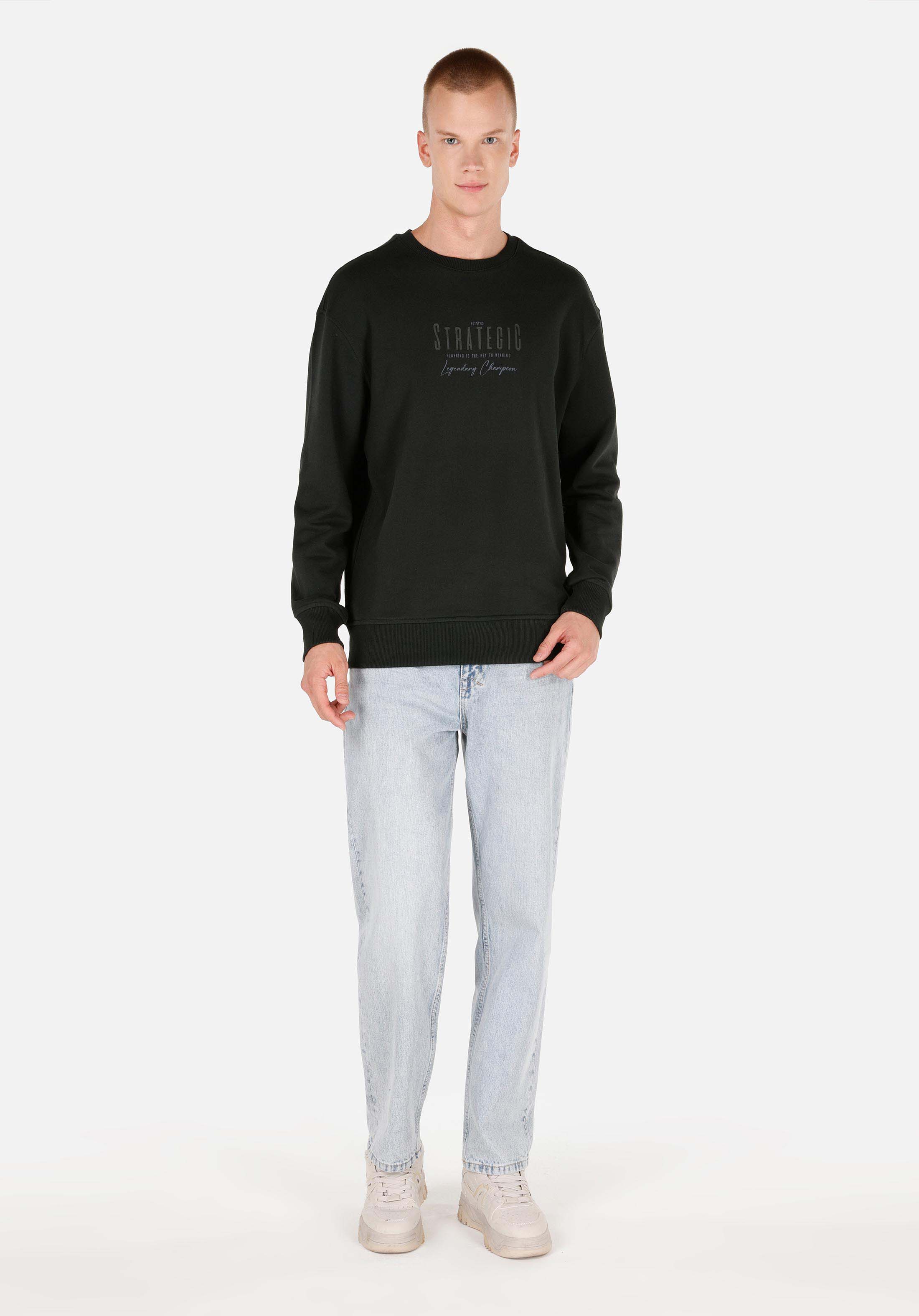 Comfort Fit   Erkek Yeşil Sweatshirt