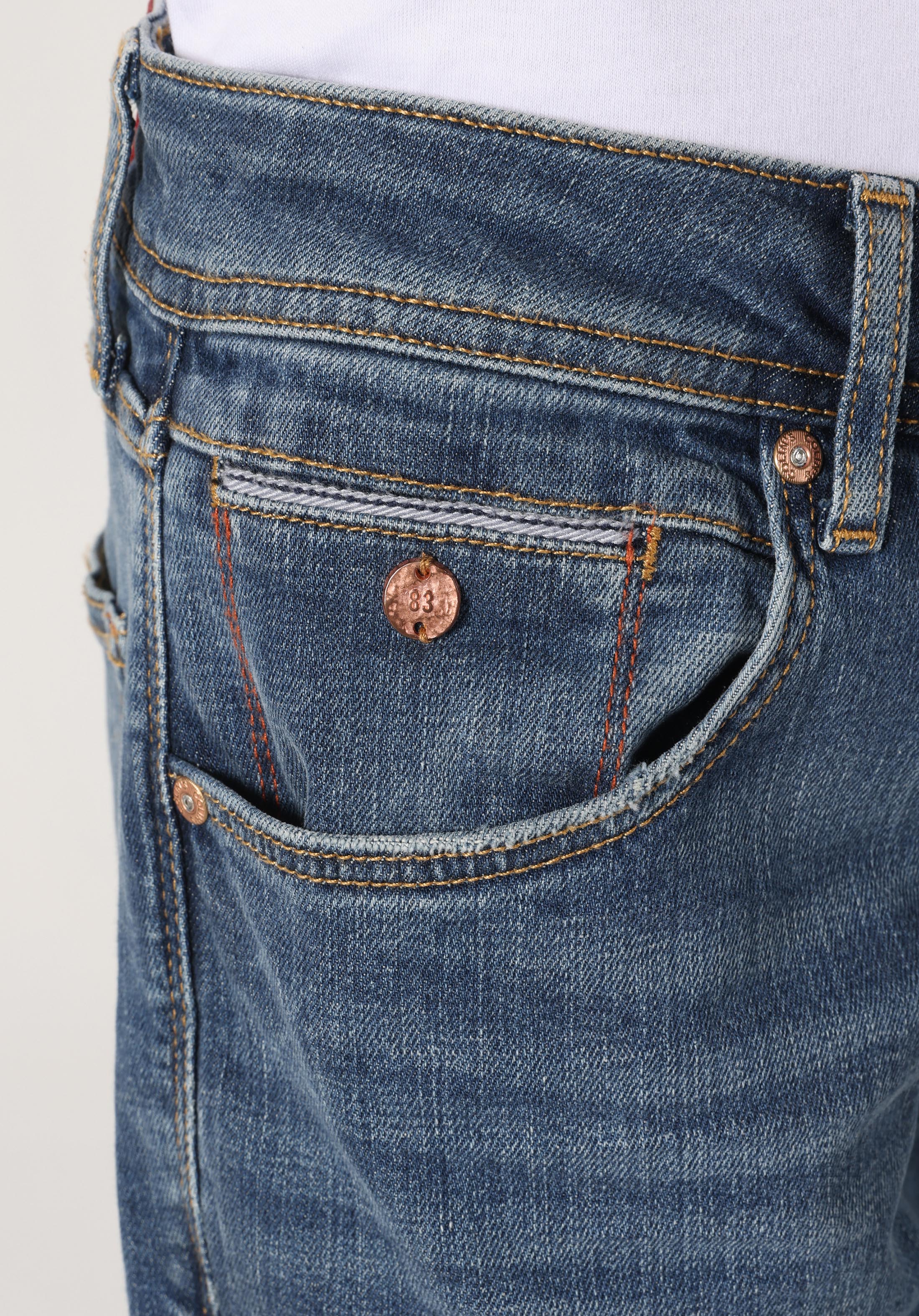 Straight Fit Düşük Bel Düz Paça Erkek İndigo Jean Pantolon