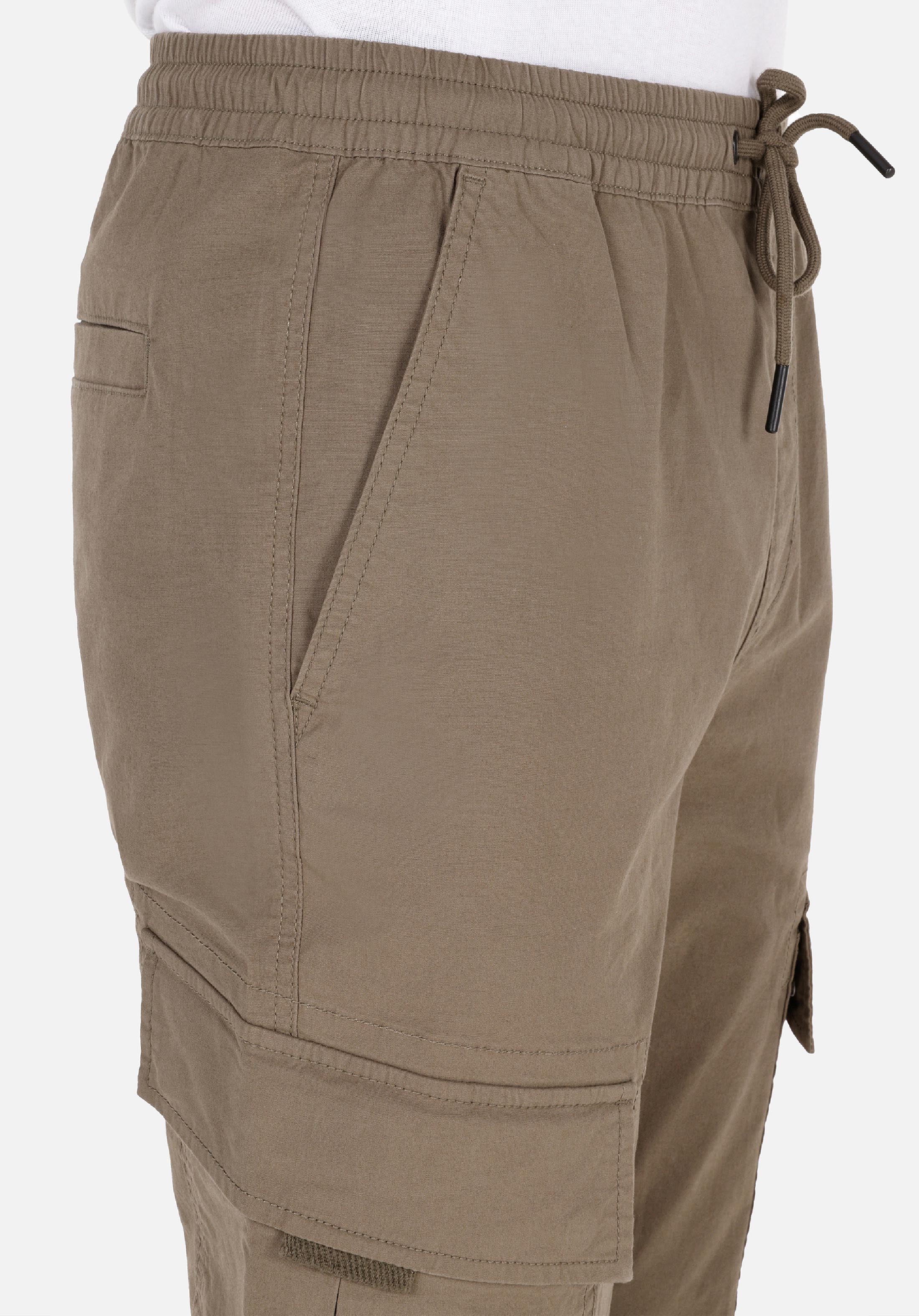 Slim Jogger Orta Bel Lastikli Paça Erkek Yeşil  Pantolon