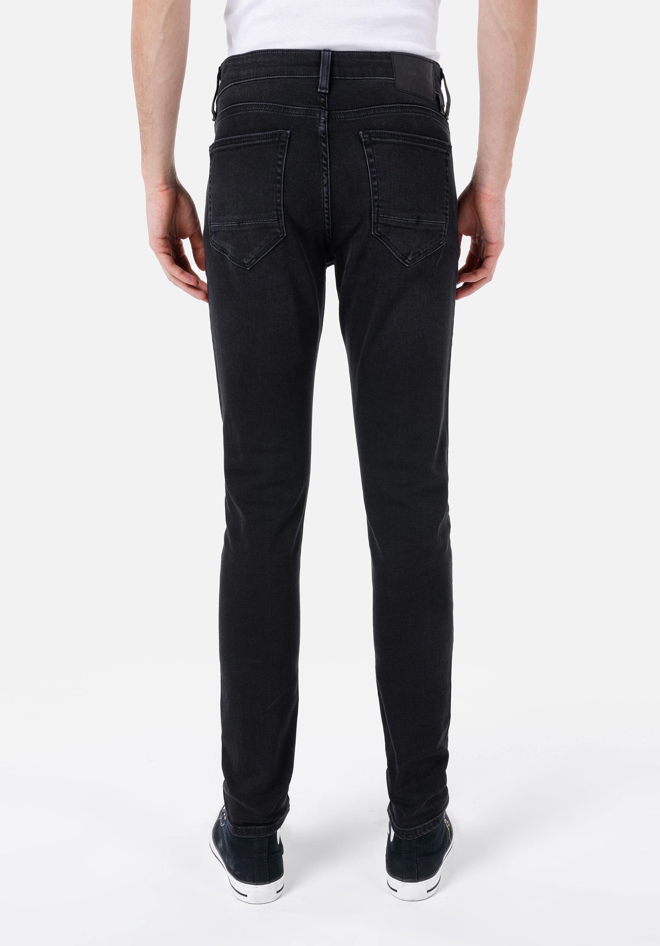 Slim Fit Düşük Bel Dar Paça Erkek Denim Jean Pantolon
