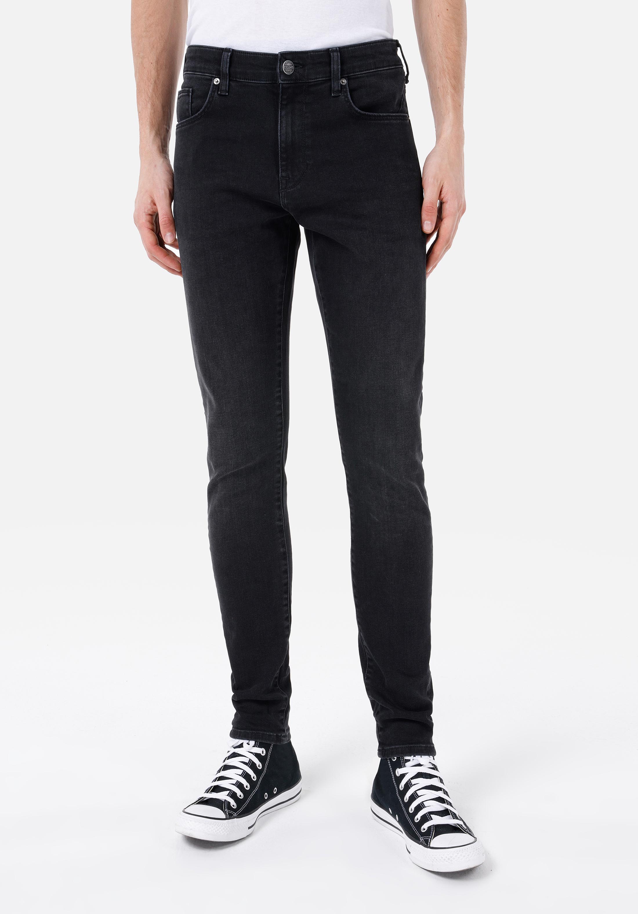 Slim Fit Düşük Bel Dar Paça Erkek Denim Jean Pantolon