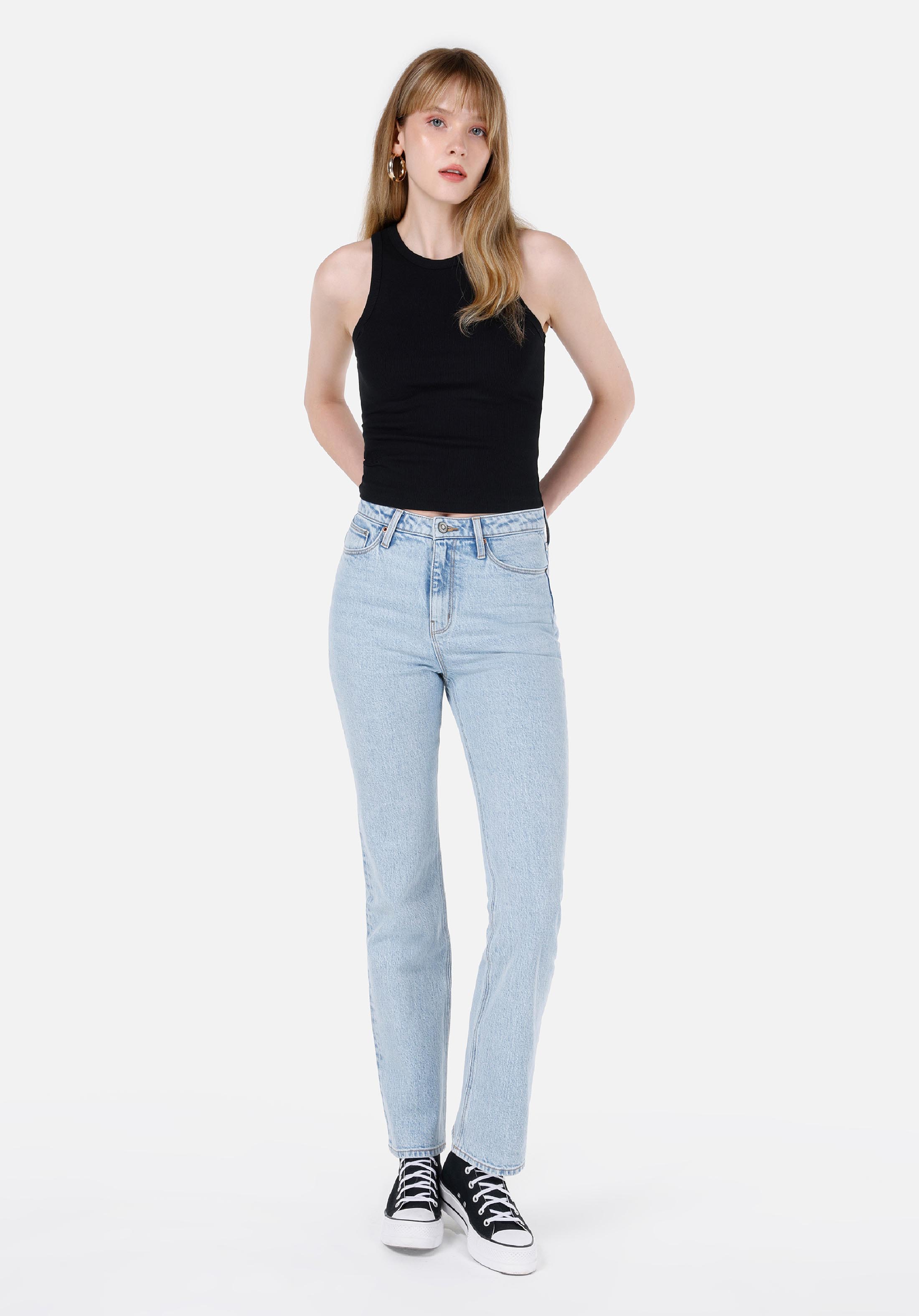 Slim Fit   Kadın Siyah Atlet