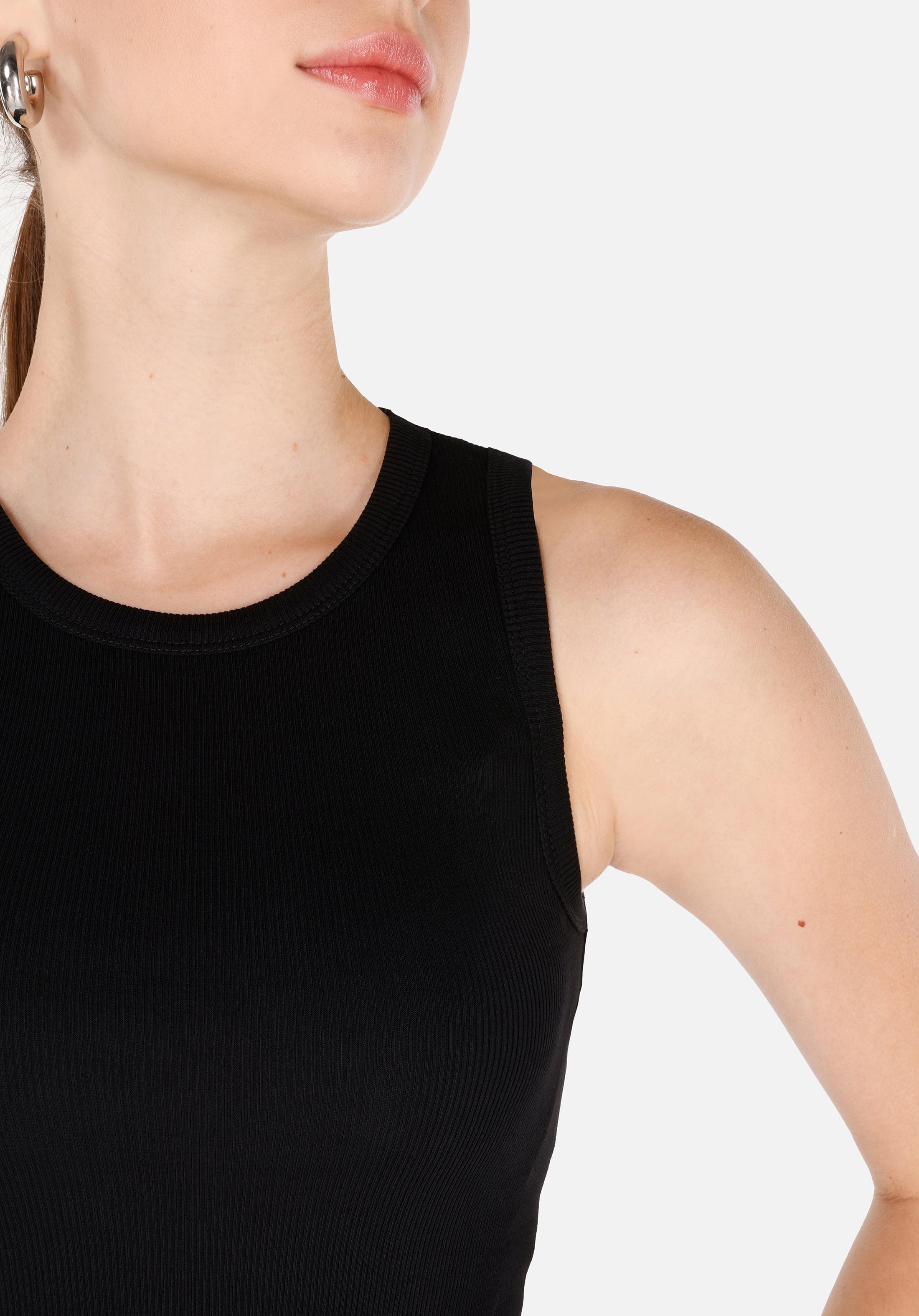 Slim Fit   Kadın Siyah Atlet