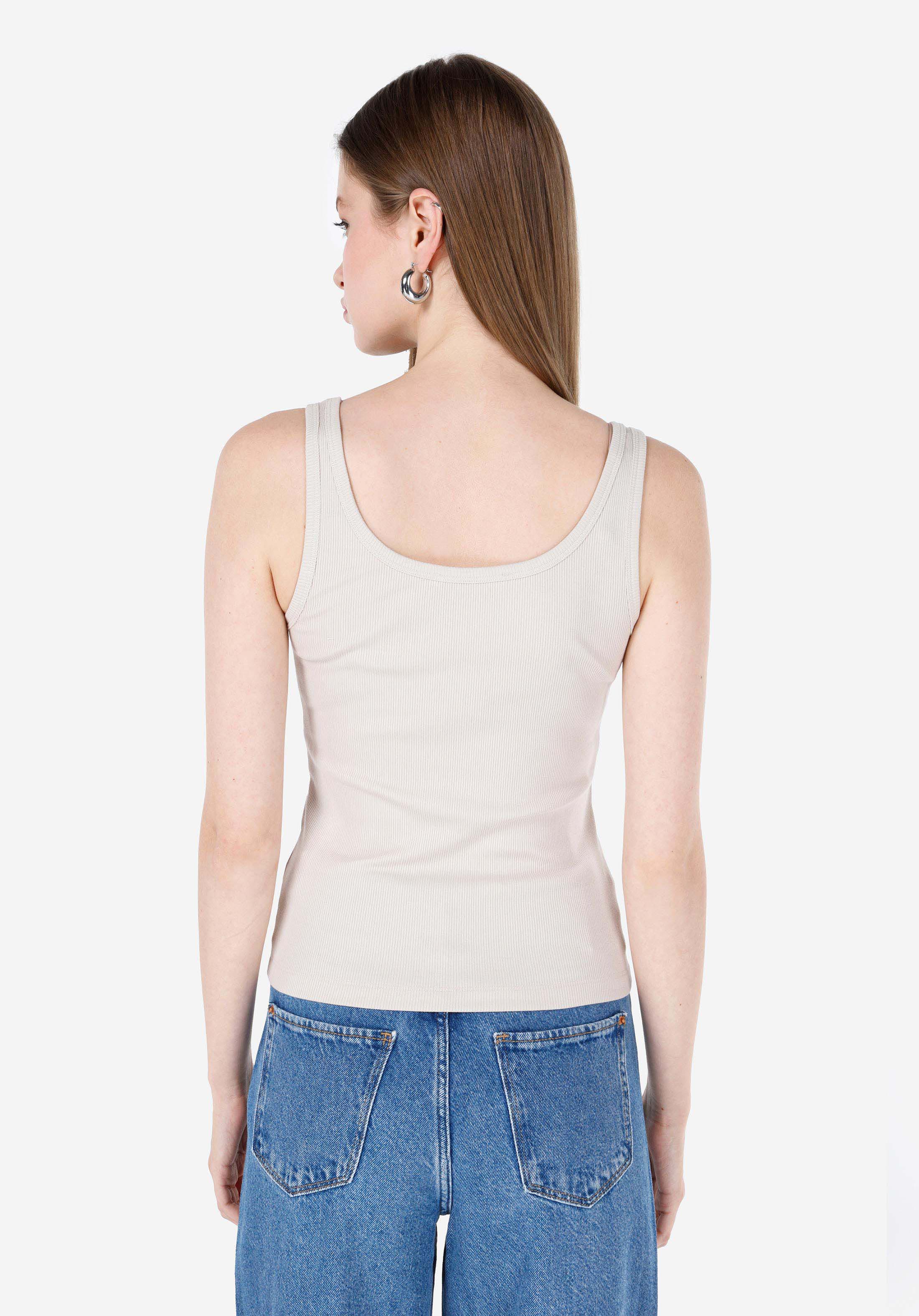 Slim Fit   Kadın Bej Atlet