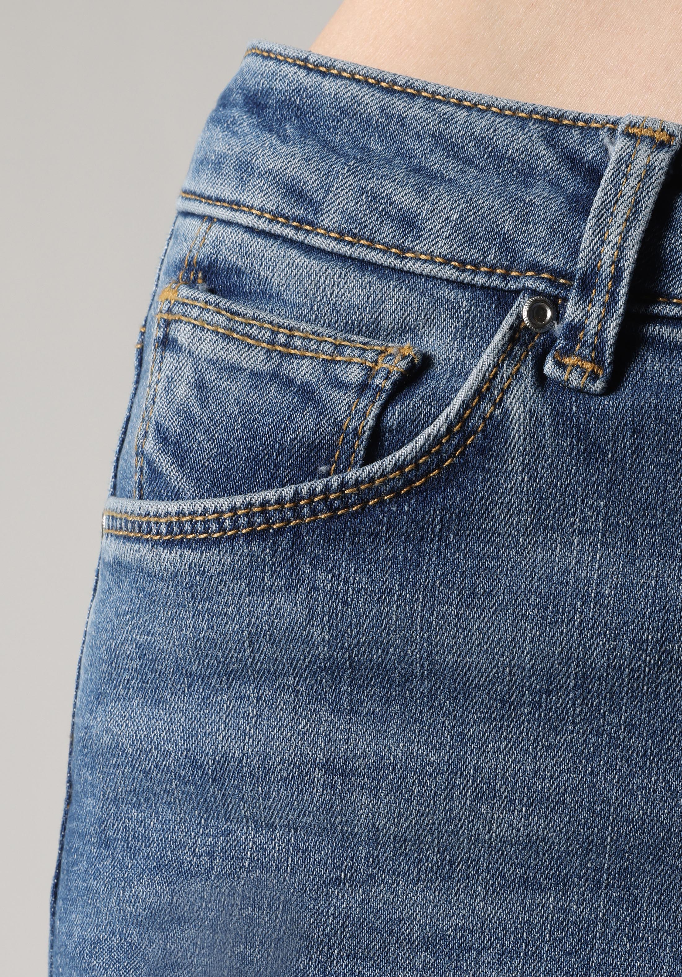 Flare Fit Yüksel Bel Ispanyol Paça Kadın İndigo Jean Pantolon