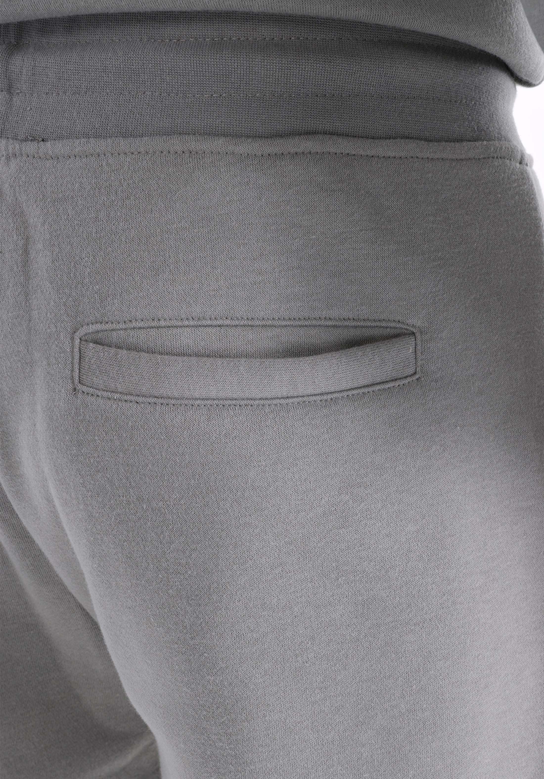 Slim Fit Orta Bel Düz Erkek Gri Eşofman Altı