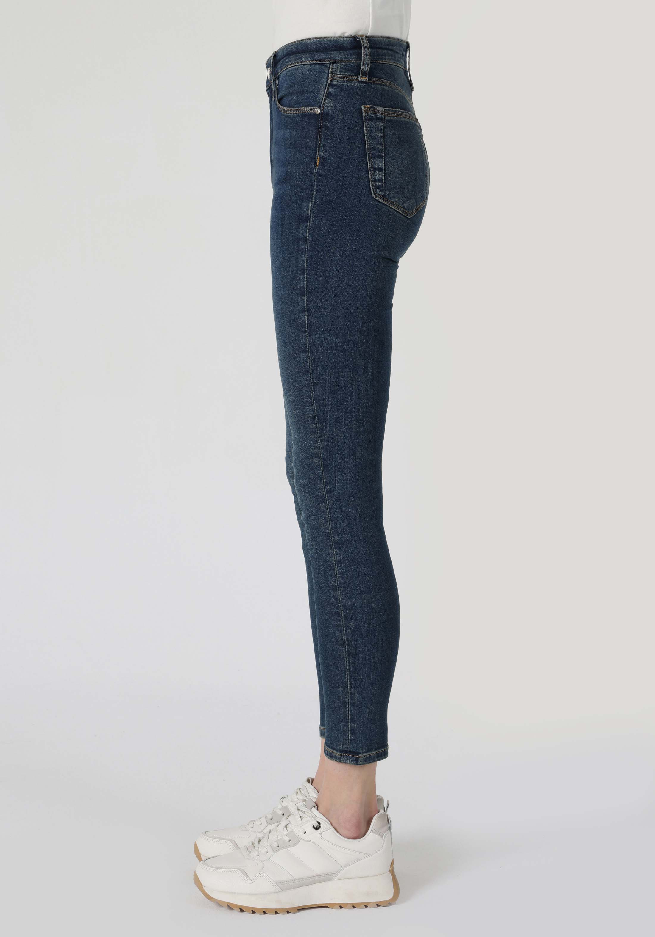 Skinny Fit   Kadın İndigo Jean Pantolon