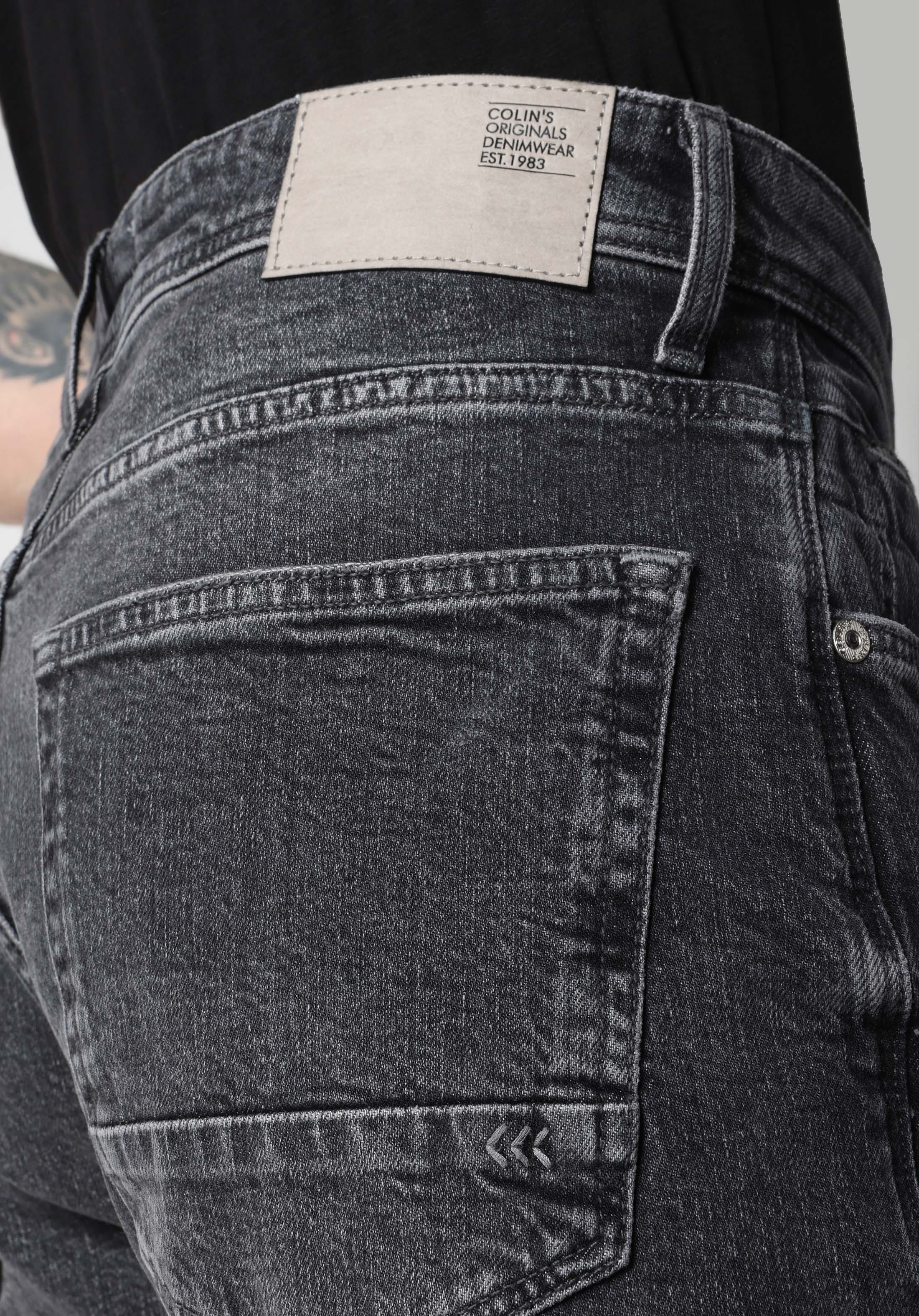 067 Jack Regular Fit Orta Bel Daralan Paça Erkek Siyah Jean Pantolon Cl1063566