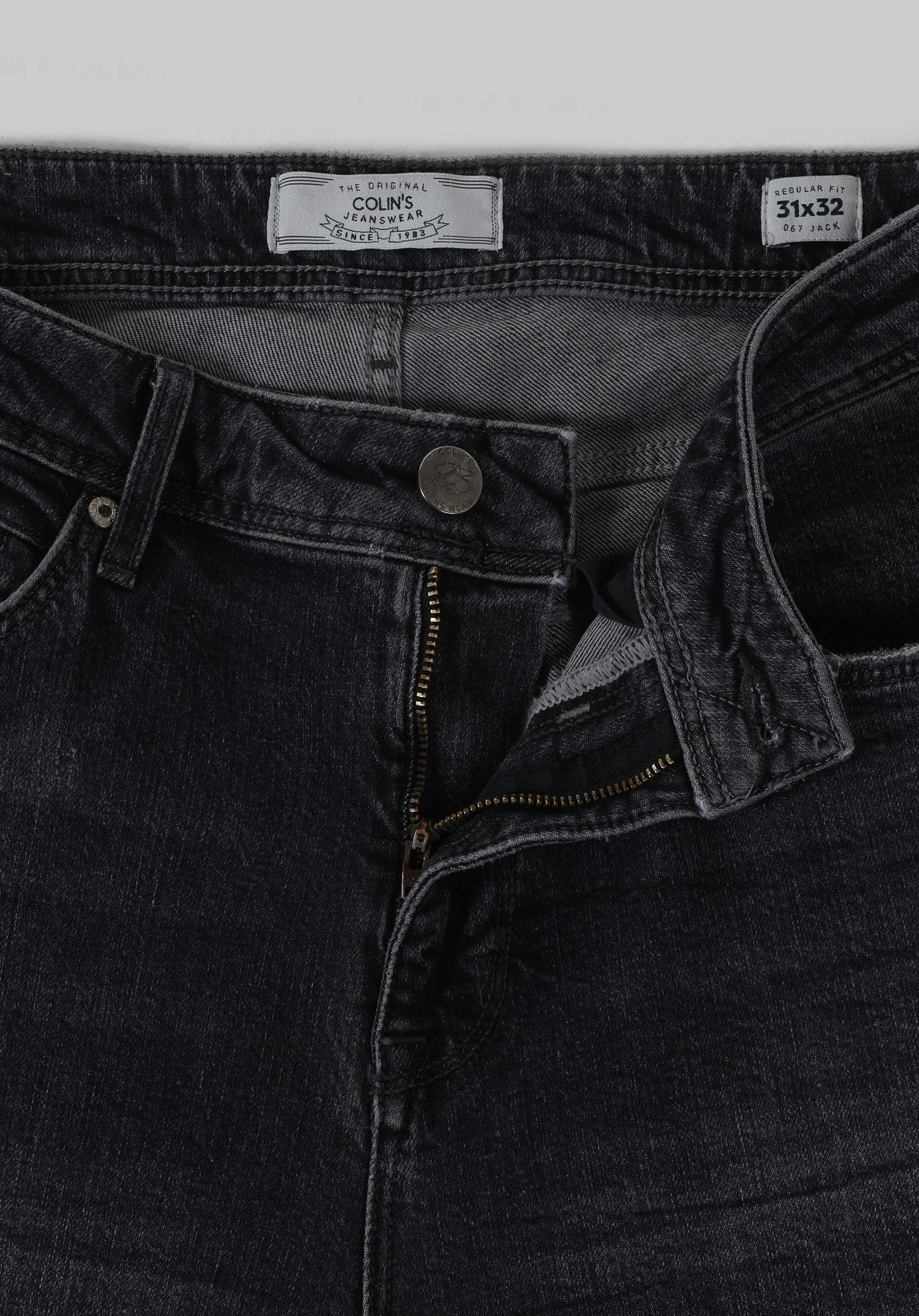 067 Jack Regular Fit Orta Bel Daralan Paça Erkek Siyah Jean Pantolon Cl1063566