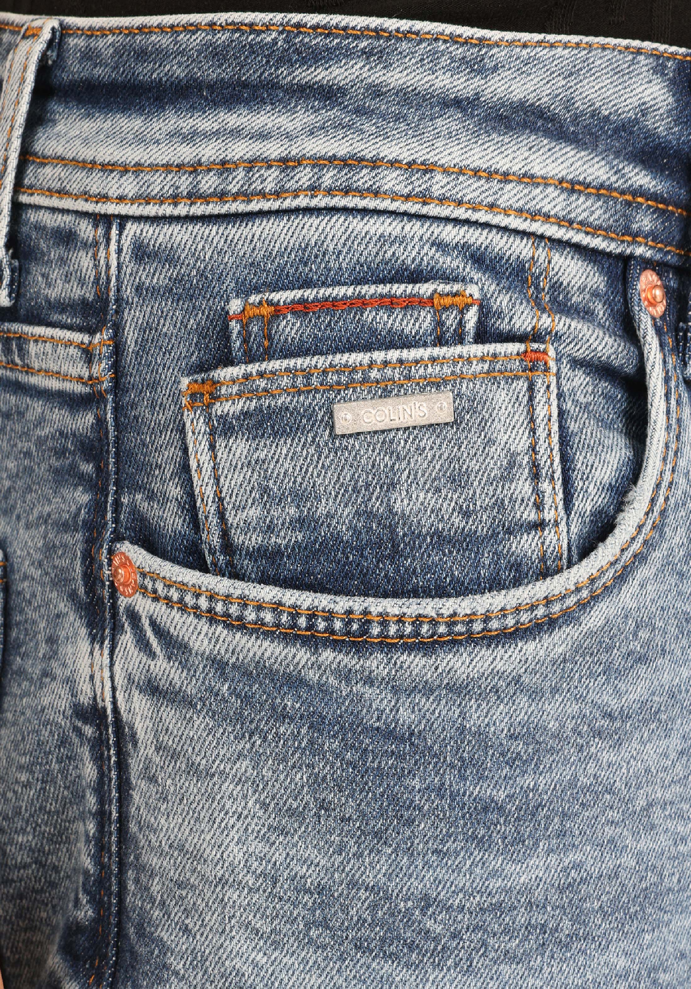 Straight Fit Düşük Bel Düz Paça Erkek Koyu İndigo Jean Pantolon