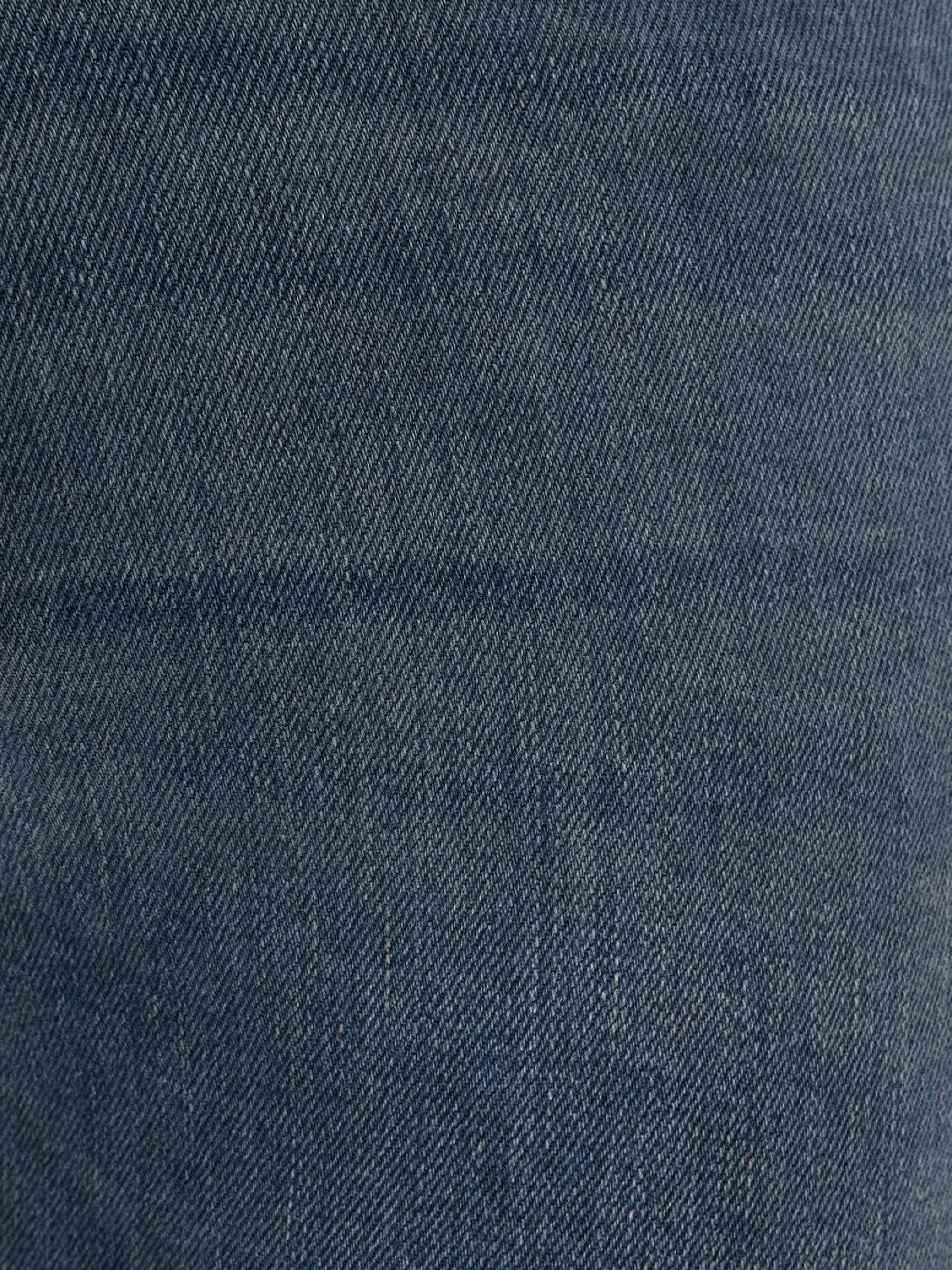 Slim Fit Düşük Bel Dar Paça Erkek Koyu İndigo Jean Pantolon