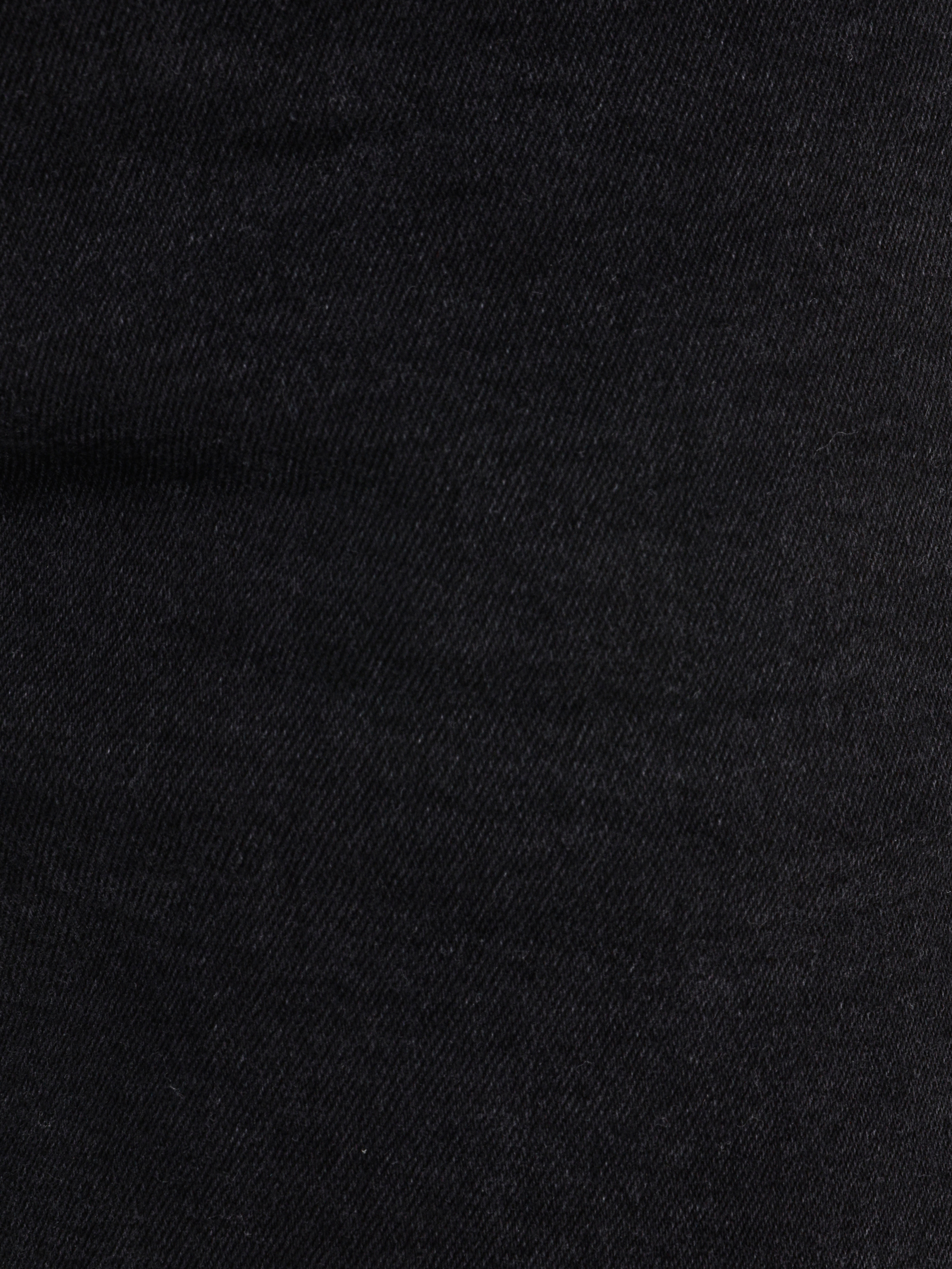 Regular Fit Orta Bel Daralan Paça Erkek Siyah Jean Pantolon