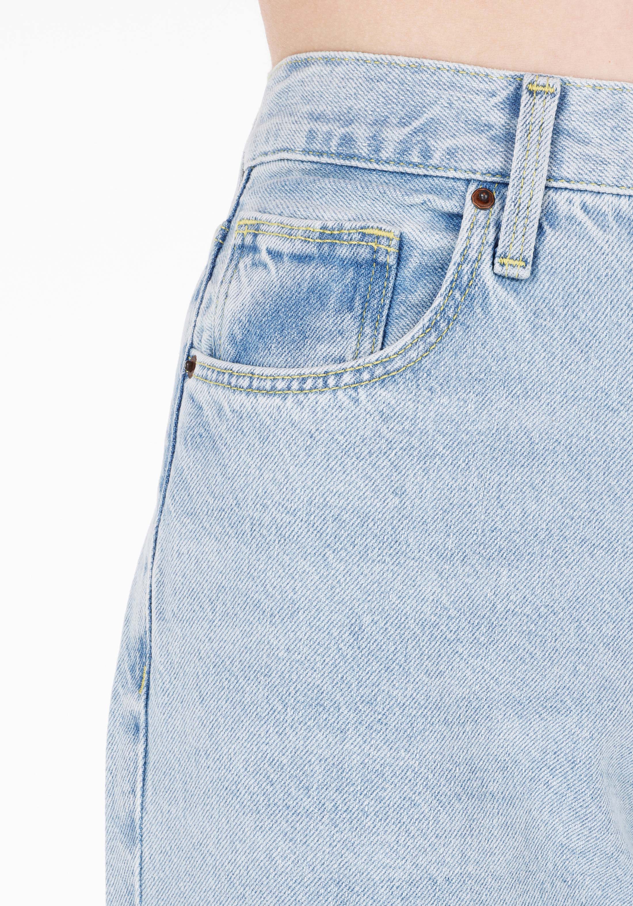 Balloon Fit   Kadın İndigo Jean Pantolon