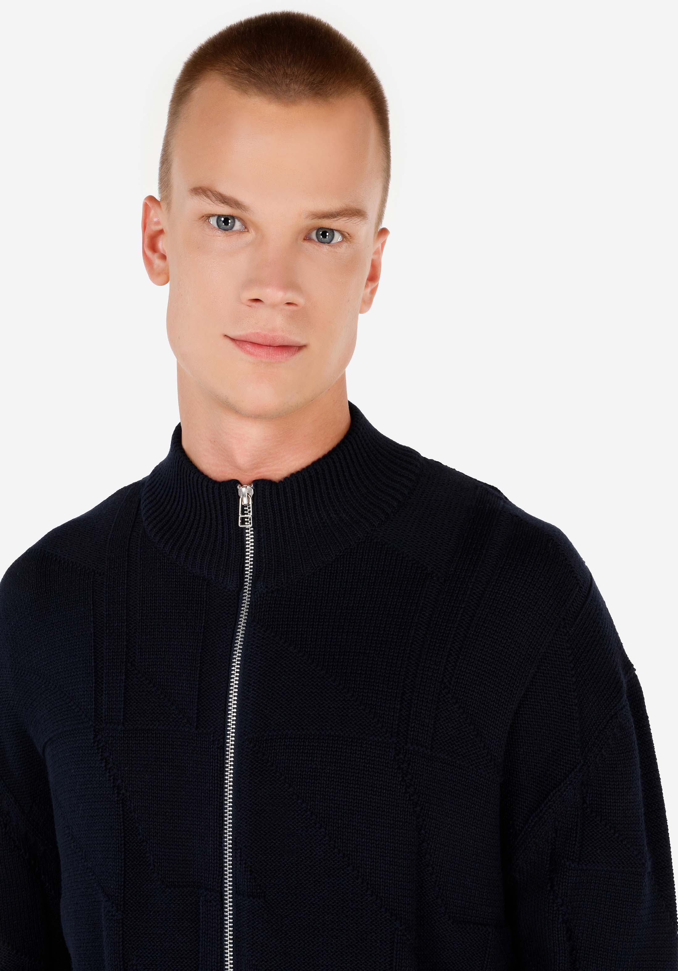 Regular Fit   Erkek Lacivert Hırka