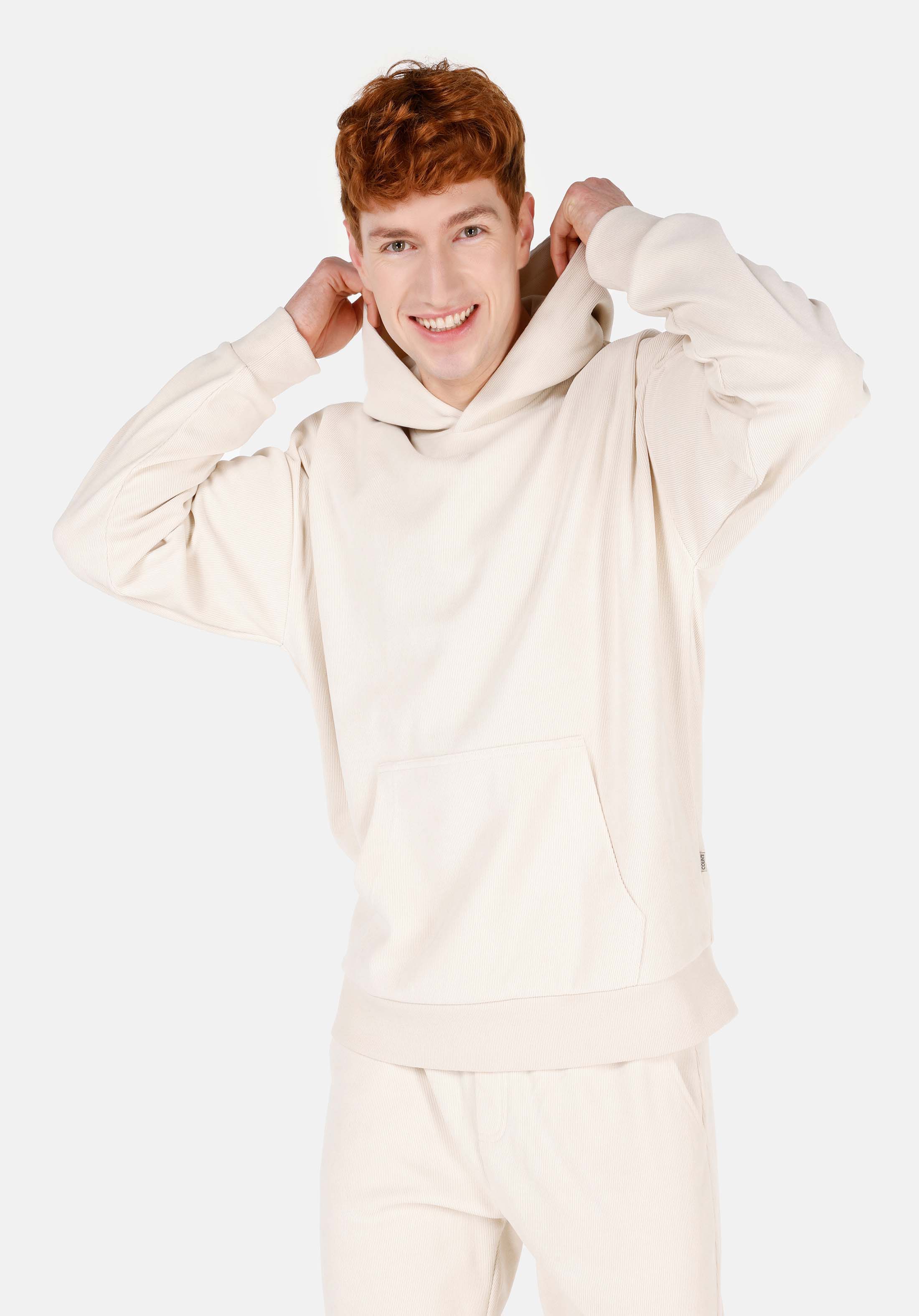 Comfort Fit   Erkek Ekru Sweatshirt