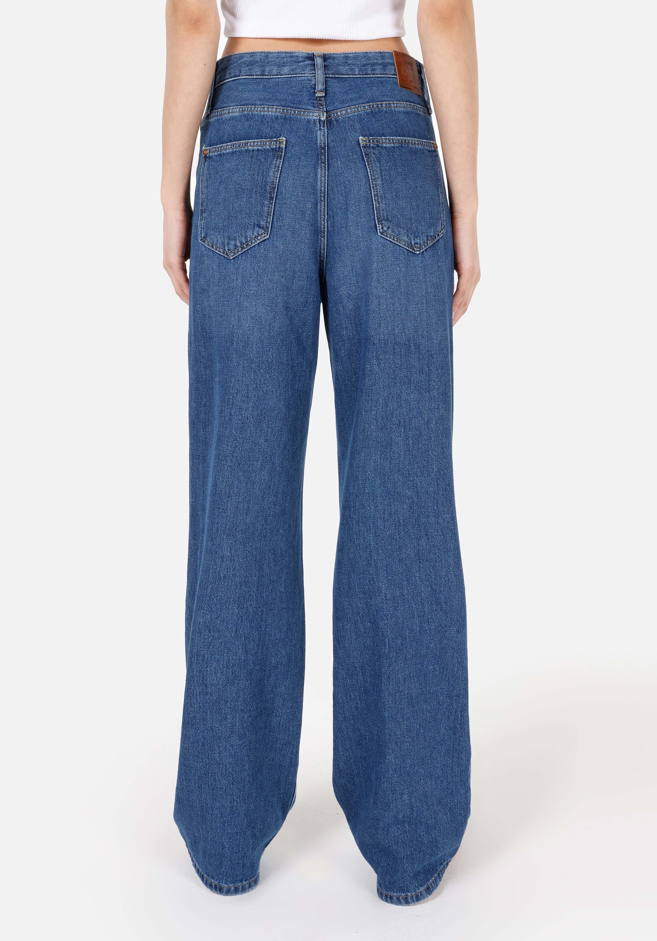 Regular Fit   Kadın İndigo Jean Pantolon