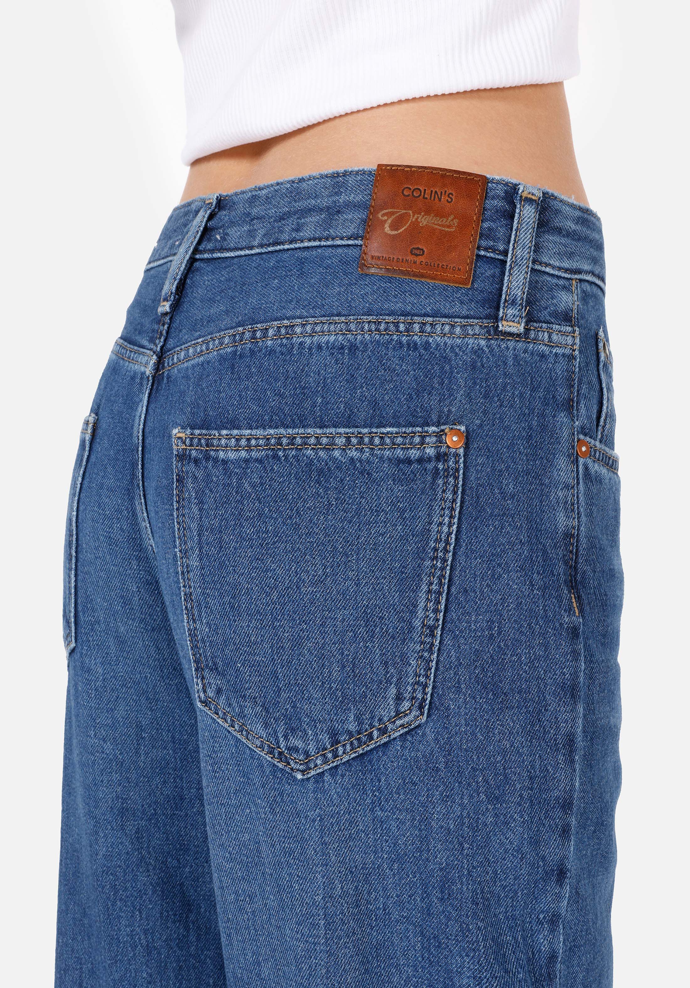 Regular Fit   Kadın İndigo Jean Pantolon