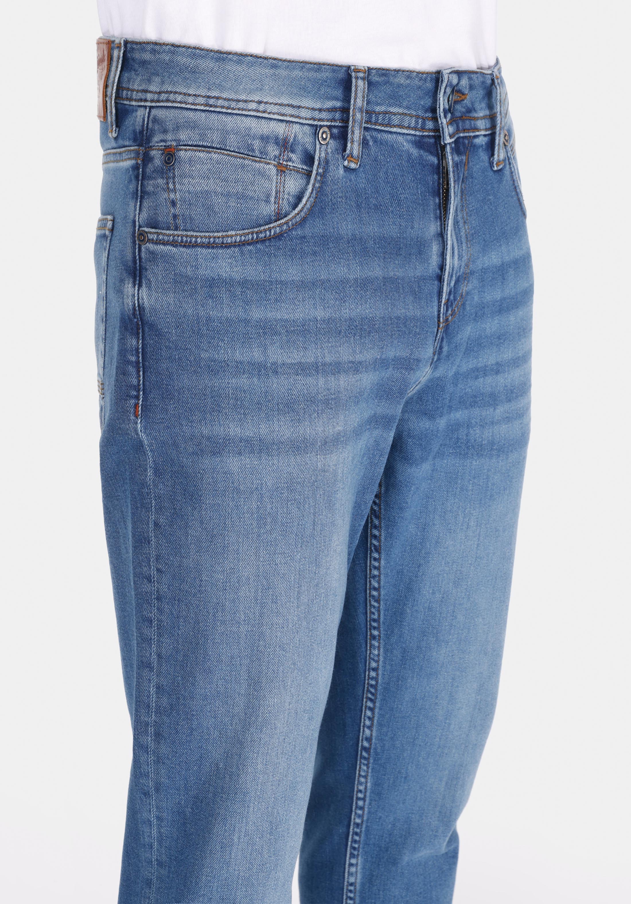 Straight Fit Düşük Bel Düz Paça Erkek Yeşil Jean Pantolon