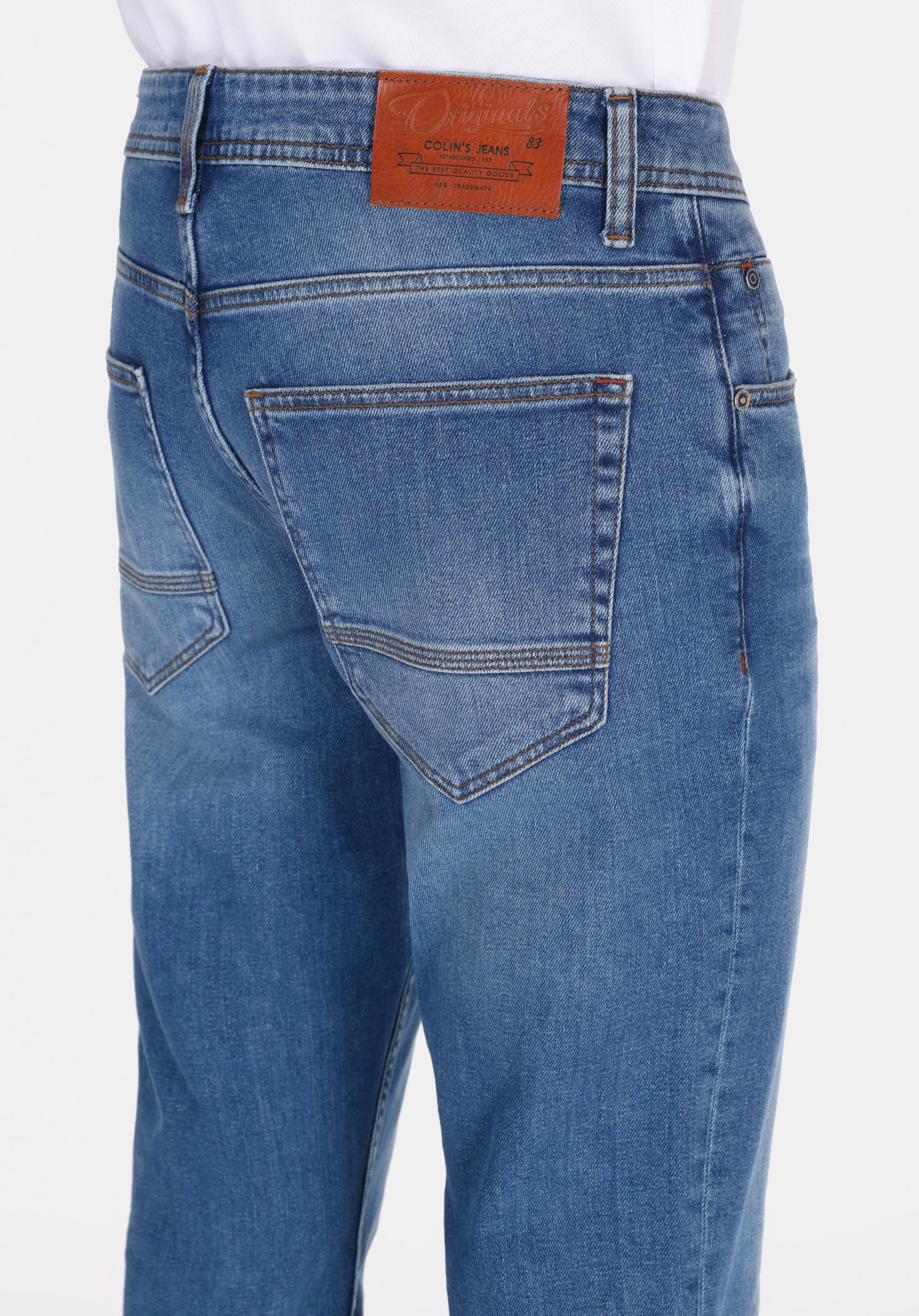 Straight Fit Düşük Bel Düz Paça Erkek Yeşil Jean Pantolon