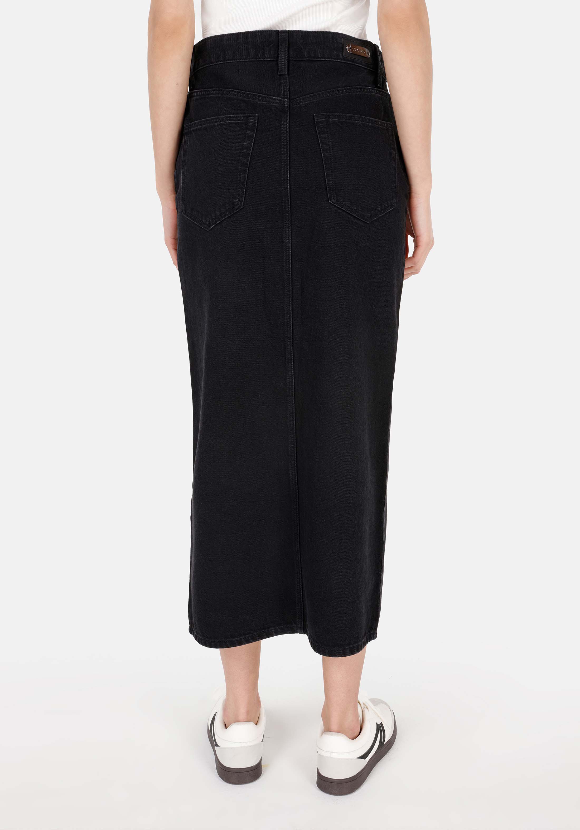 Slim Fit   Kadın Siyah Etek