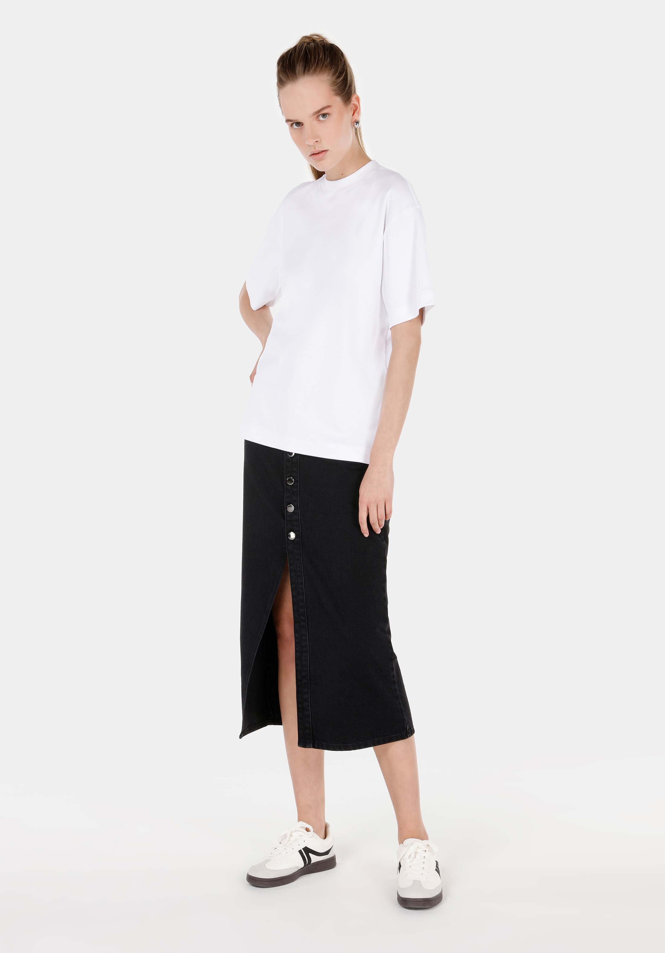 Slim Fit   Kadın Siyah Etek