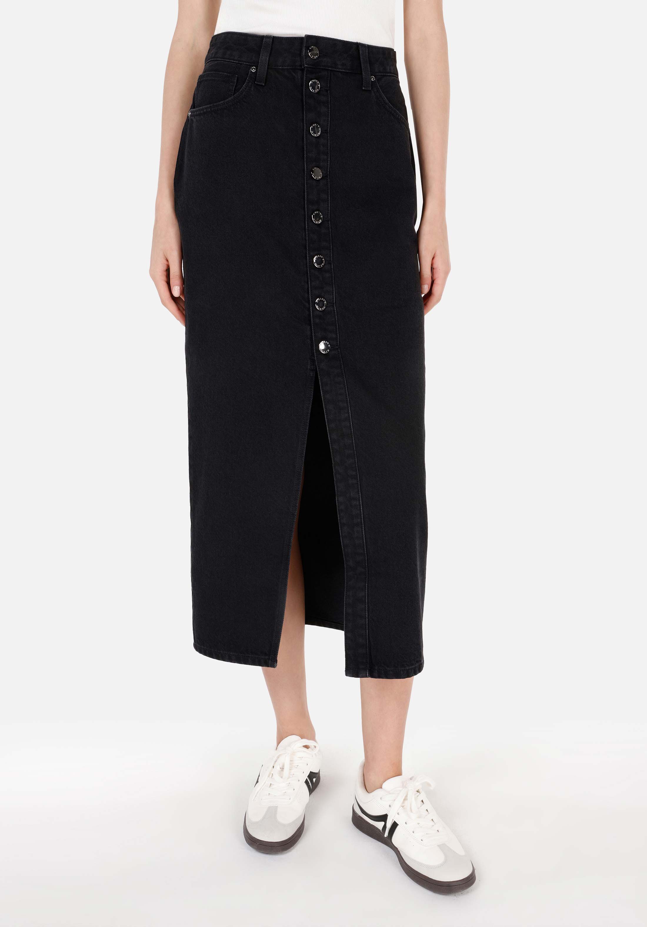 Slim Fit   Kadın Siyah Etek