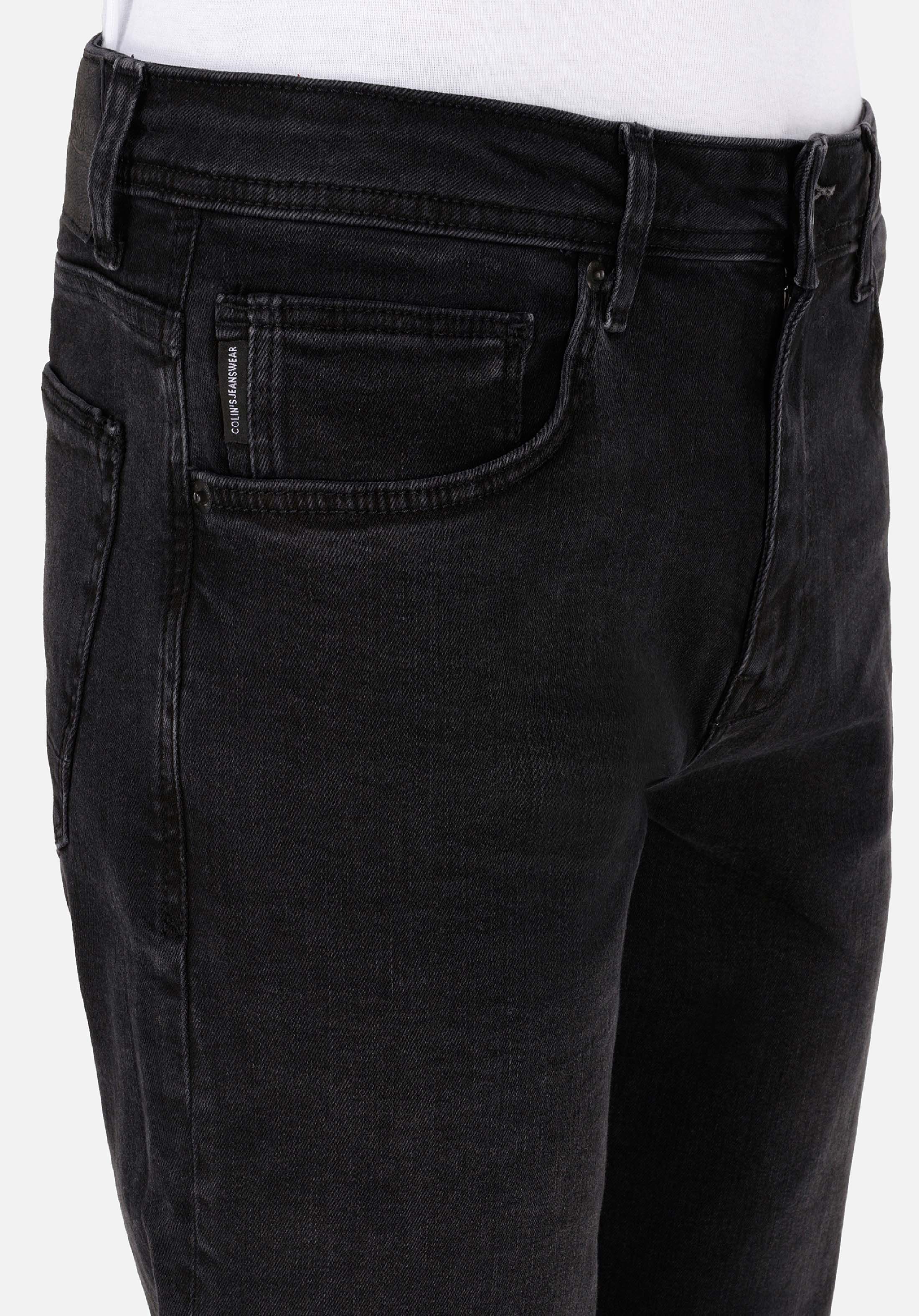 Regular Fit Orta Bel Düz Paça Erkek Lacivert Jean Pantolon