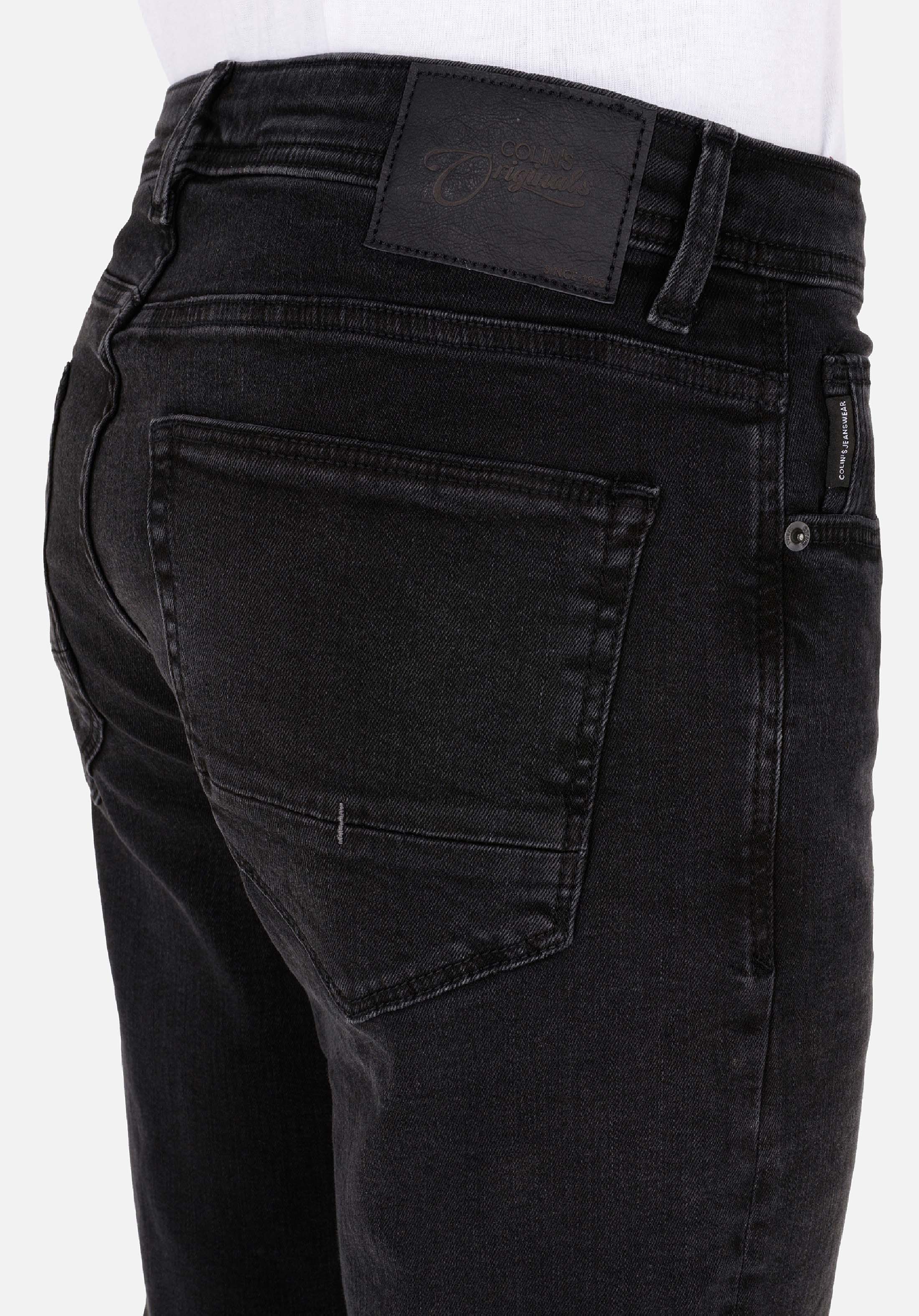 Regular Fit Orta Bel Düz Paça Erkek Lacivert Jean Pantolon