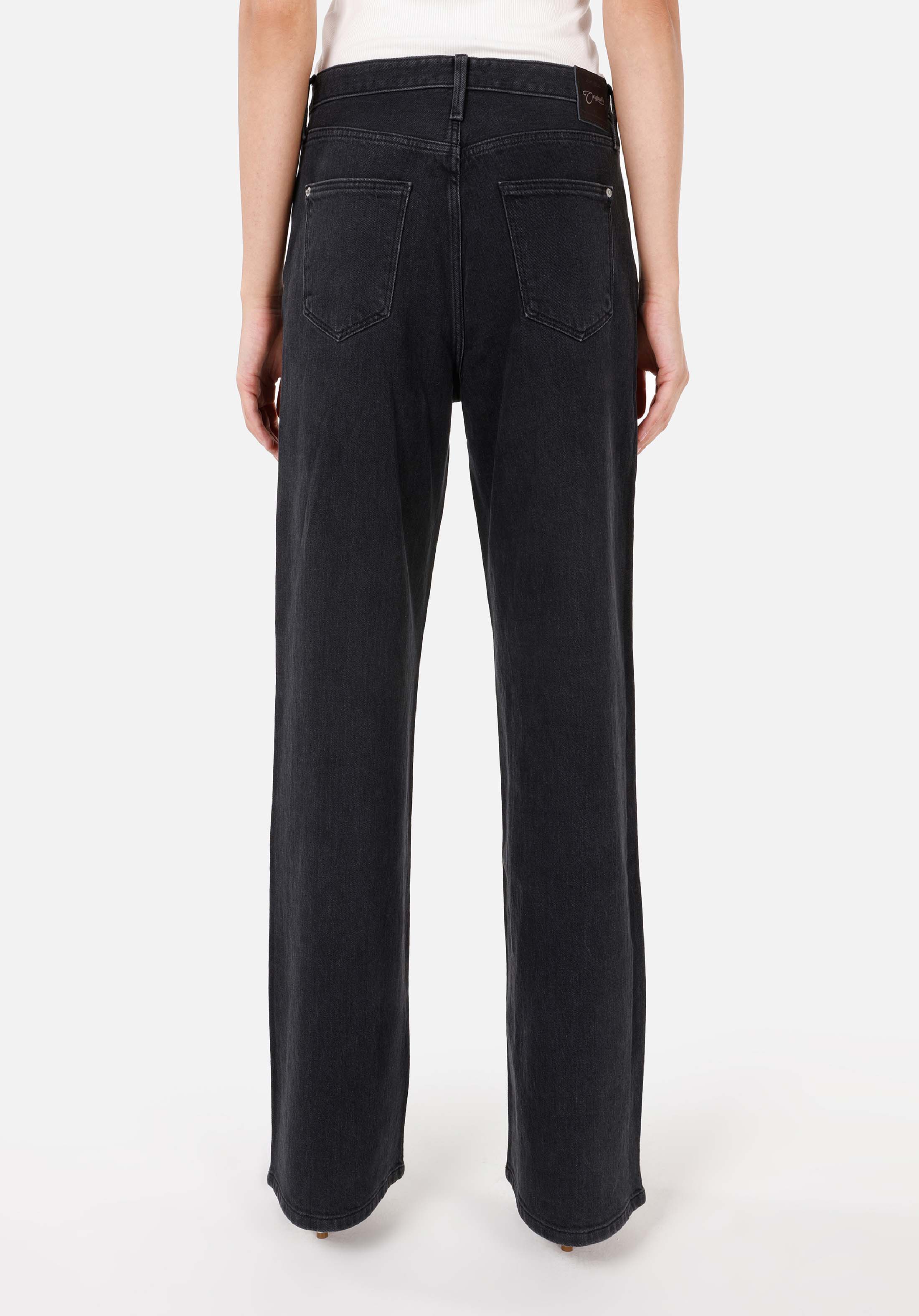Regular Fit   Kadın Siyah Jean Pantolon